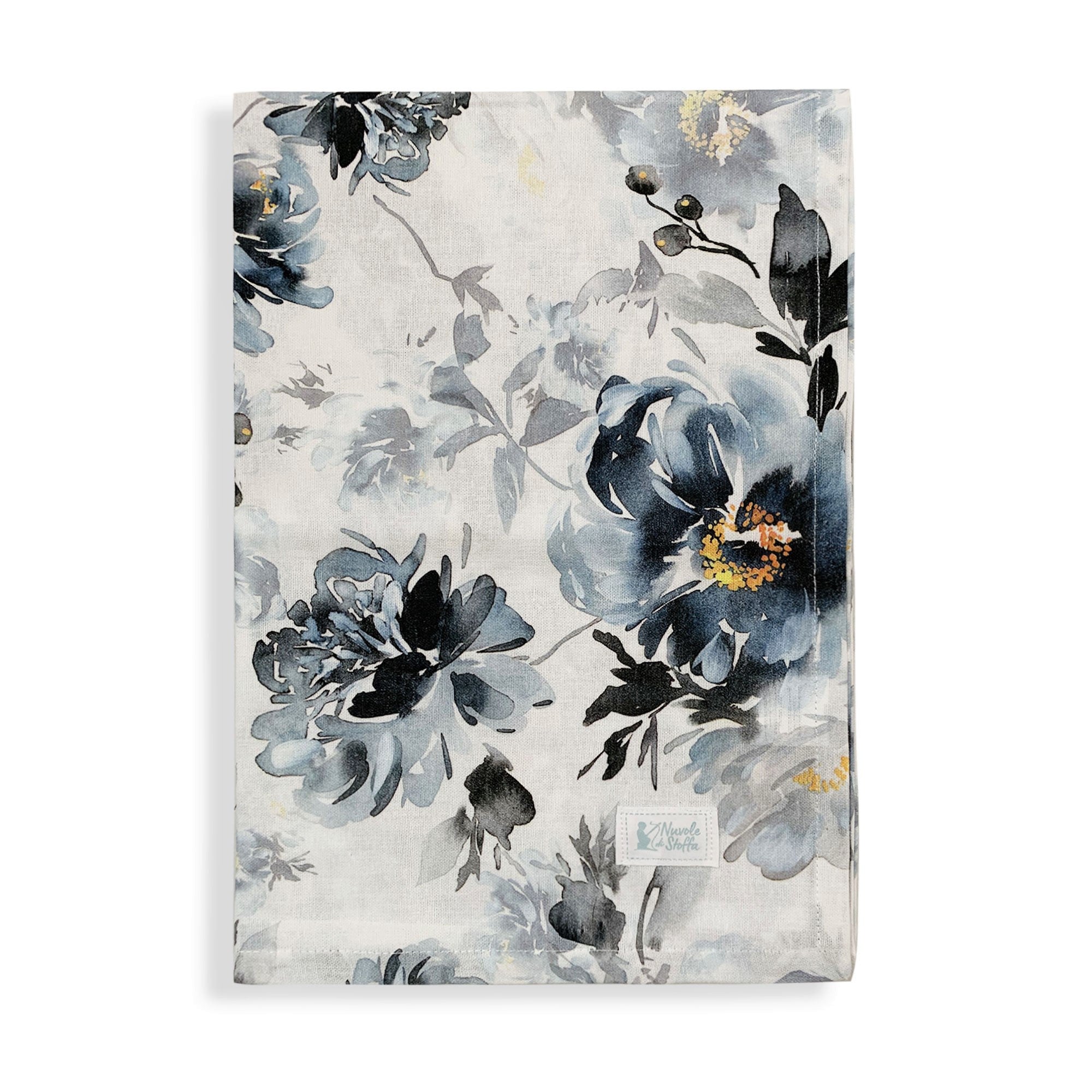 Runner da tavolo elegante con fiori Nuvole di Stoffa Demetra Tiffany 150x50 6009