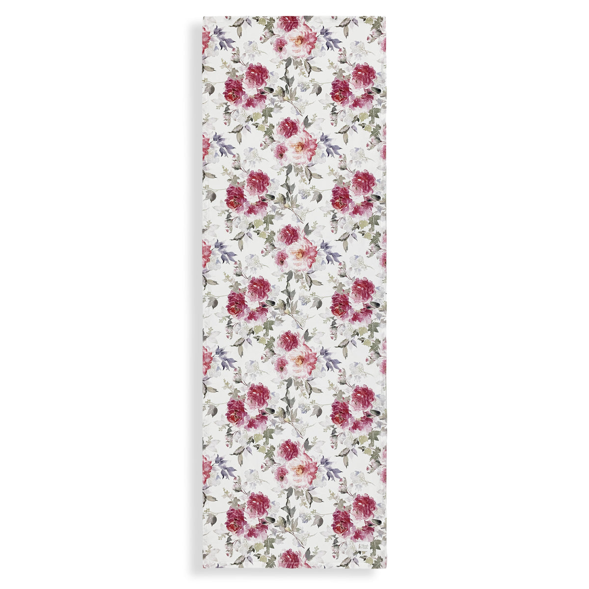 Runner da tavolo elegante con fiori Nuvole di Stoffa Demetra Beige 150x50 6010