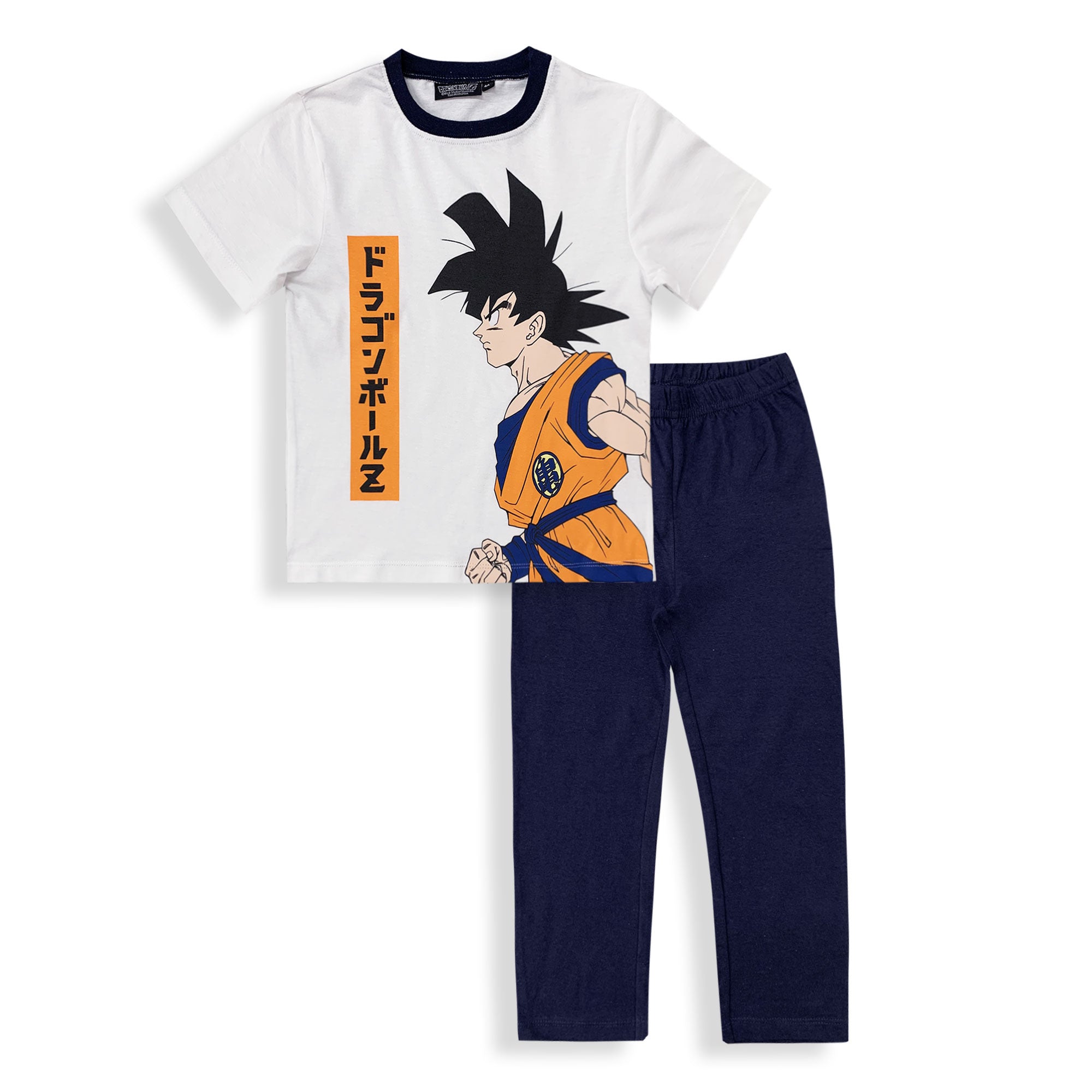Pigiama bambino Dragon Ball Z Goku t-shirt e pantalone in cotone stampato 6030