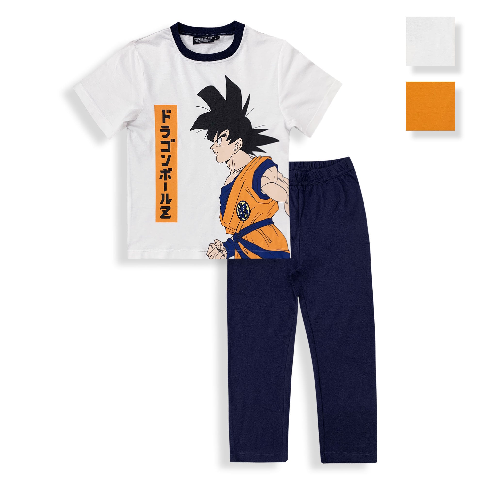 Pigiama bambino Dragon Ball Z Goku t-shirt e pantalone in cotone stampato 6030