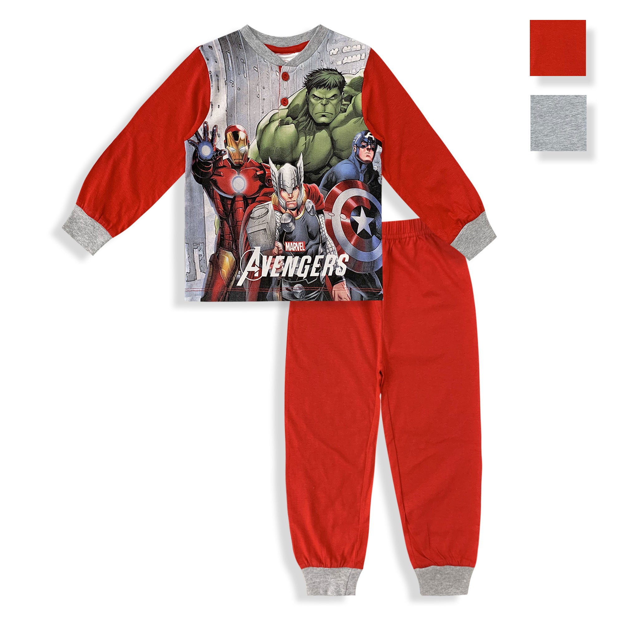 Pigiama bambino Marvel Avengers maglia e pantalone lungo in cotone 6079