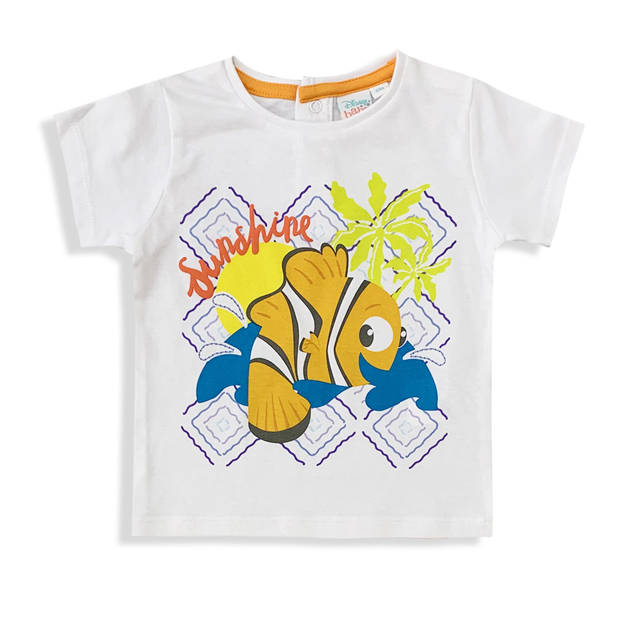 Completo neonato bimbo Disney Nemo t-shirt e pantaloncino in cotone estivo 6082