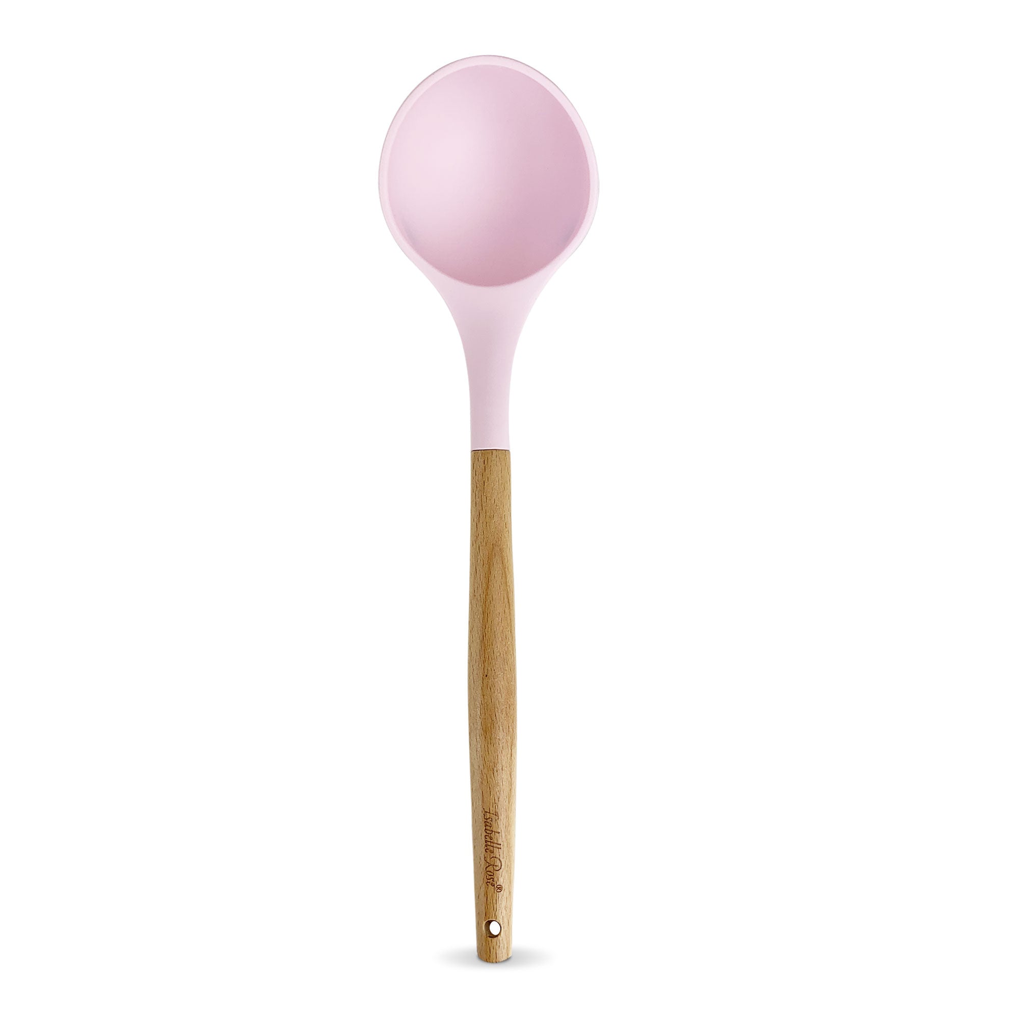 Mestolo da zuppa Isabelle Rose in silicone con manico in legno 6085