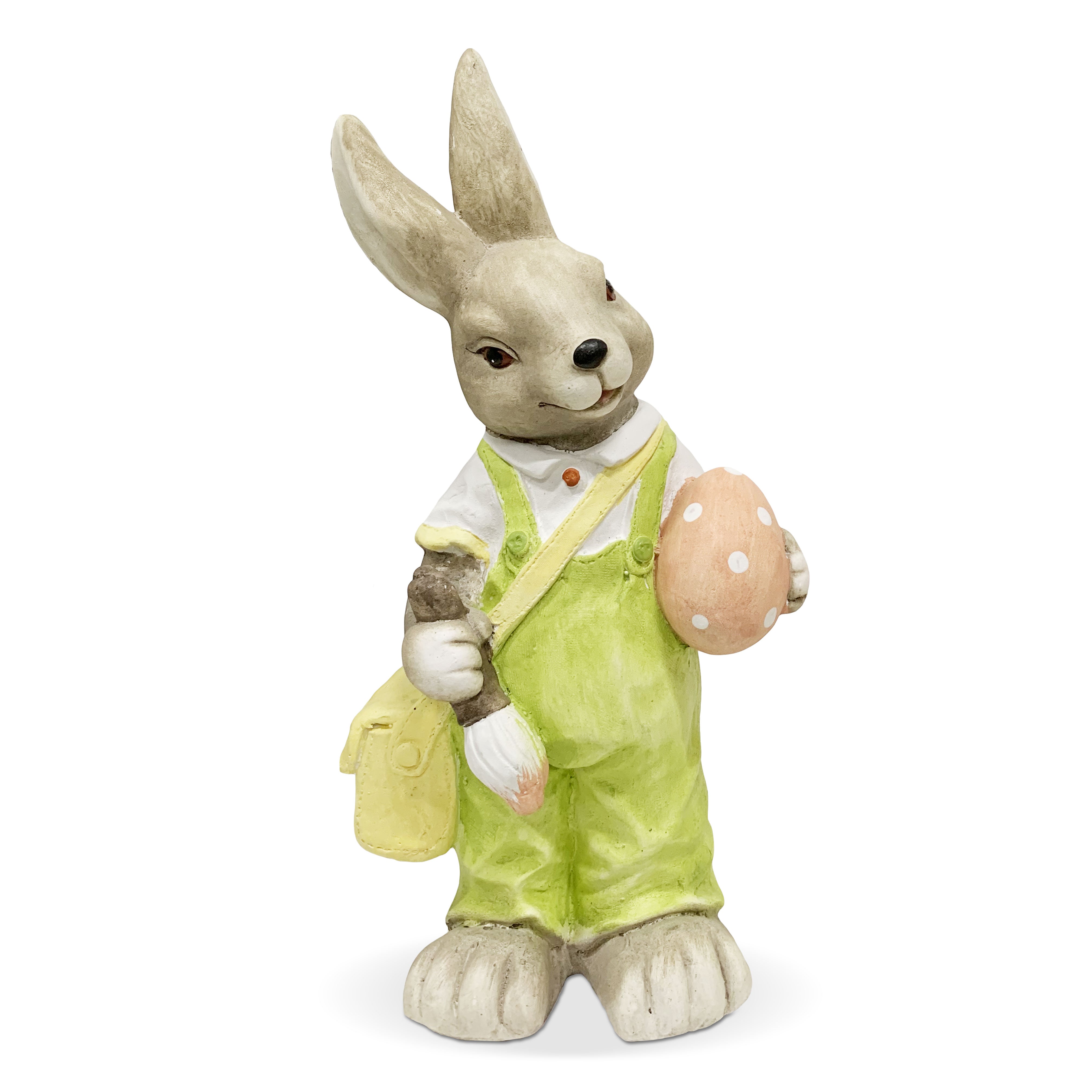 Osterhasen-Osterdekoration aus Harz, Stoffwolken 6118 Weiblich 49cm