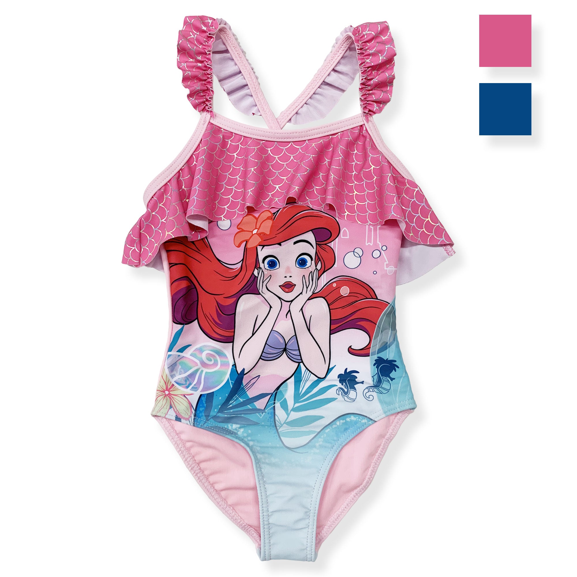 Costume da bagno bambina Disney la Sirenetta Ariel un pezzo