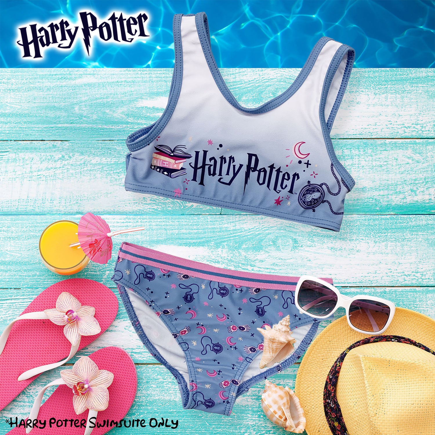 Costume da bagno bambina Harry Potter bikini 2 pezzi costume mare bimba 6163