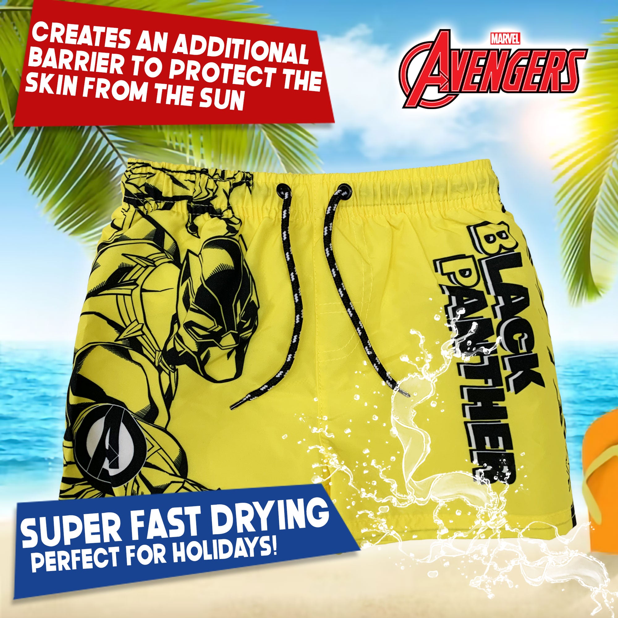 Costume da bagno per bambino Marvel Avengers pantaloncino mare piscina 6165