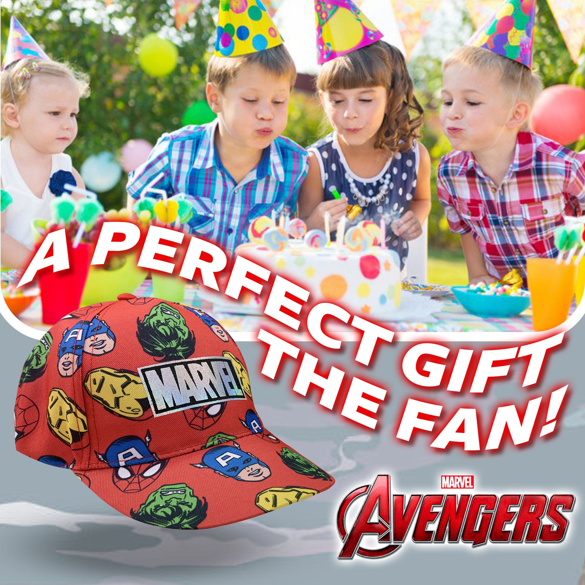 Cappellino per bambino ufficiale Marvel Avengers berretto con visiera 6169