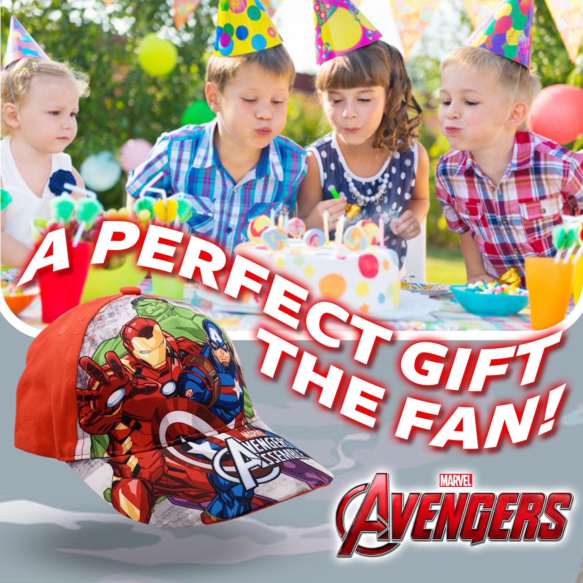 Cappellino per bambino ufficiale Marvel Avengers berretto con visiera 6170