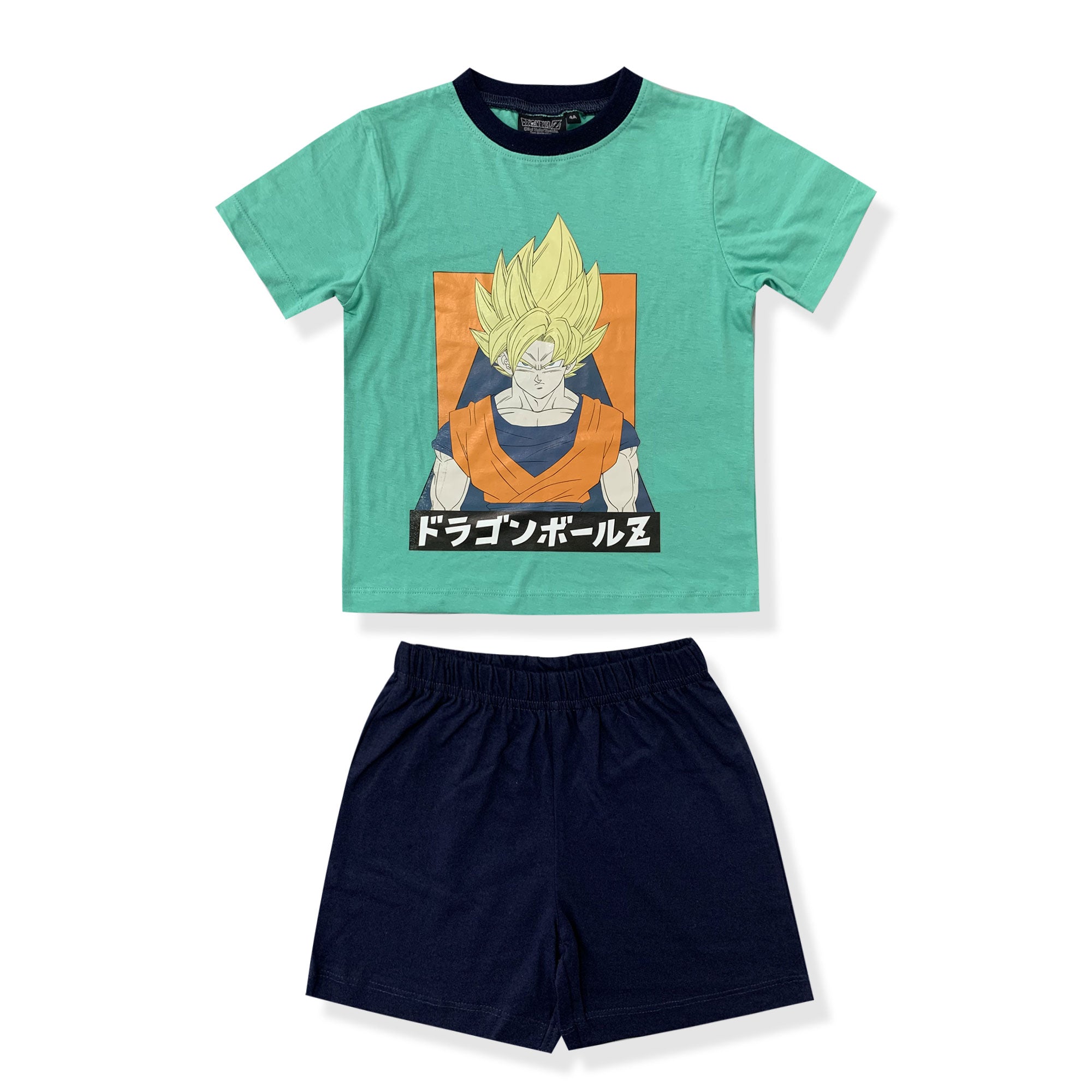 Pigiama bambino Dragon Ball Z maglia e pantalone corto estivo in cotone 6172