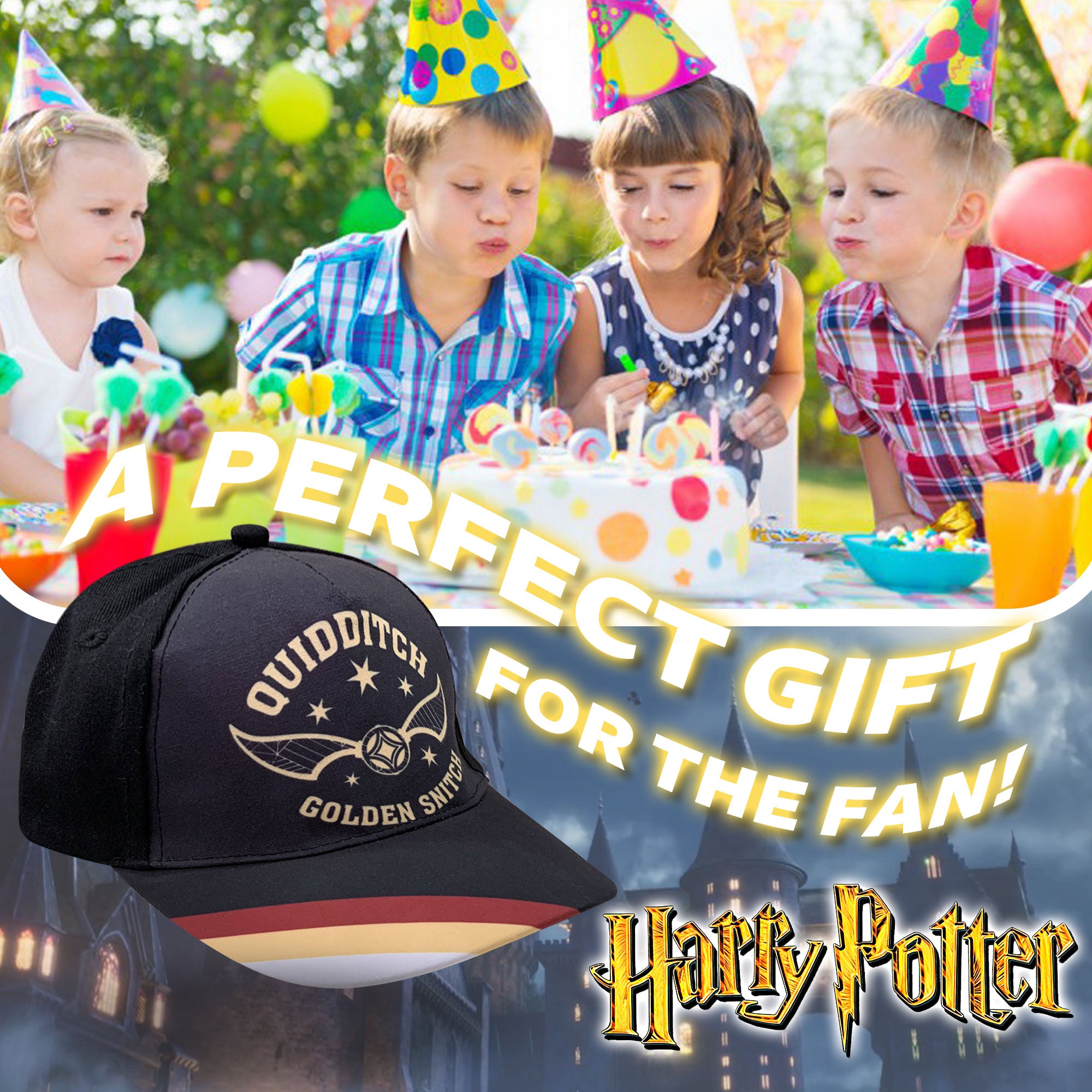 Cappellino per bambino ragazzo Harry Potter Quidditch berretto baseball 6173