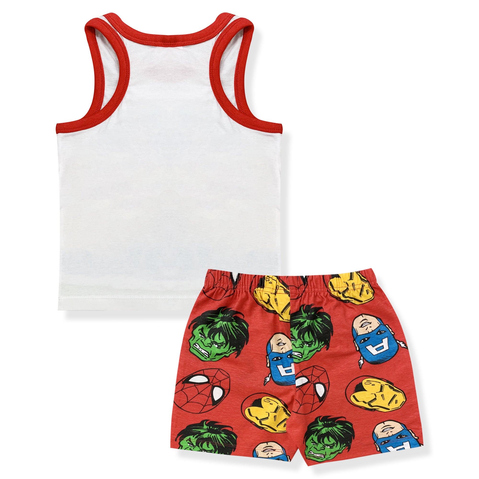 Pigiama bambino Marvel Avengers canotta e pantalone corto estivo in cotone 6182