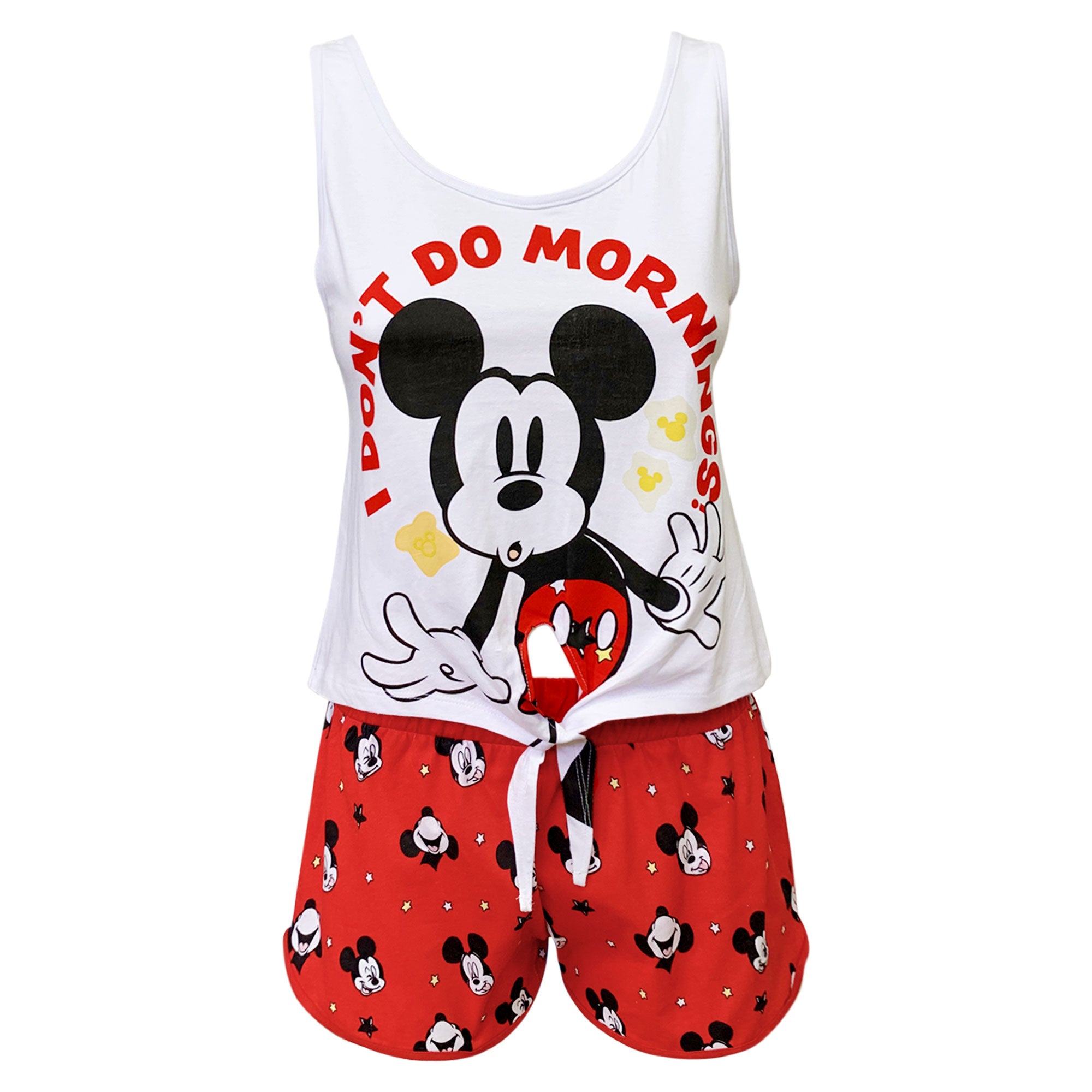 Pigiama corto donna Disney Mickey Mouse canotta e short in cotone estivo 6185