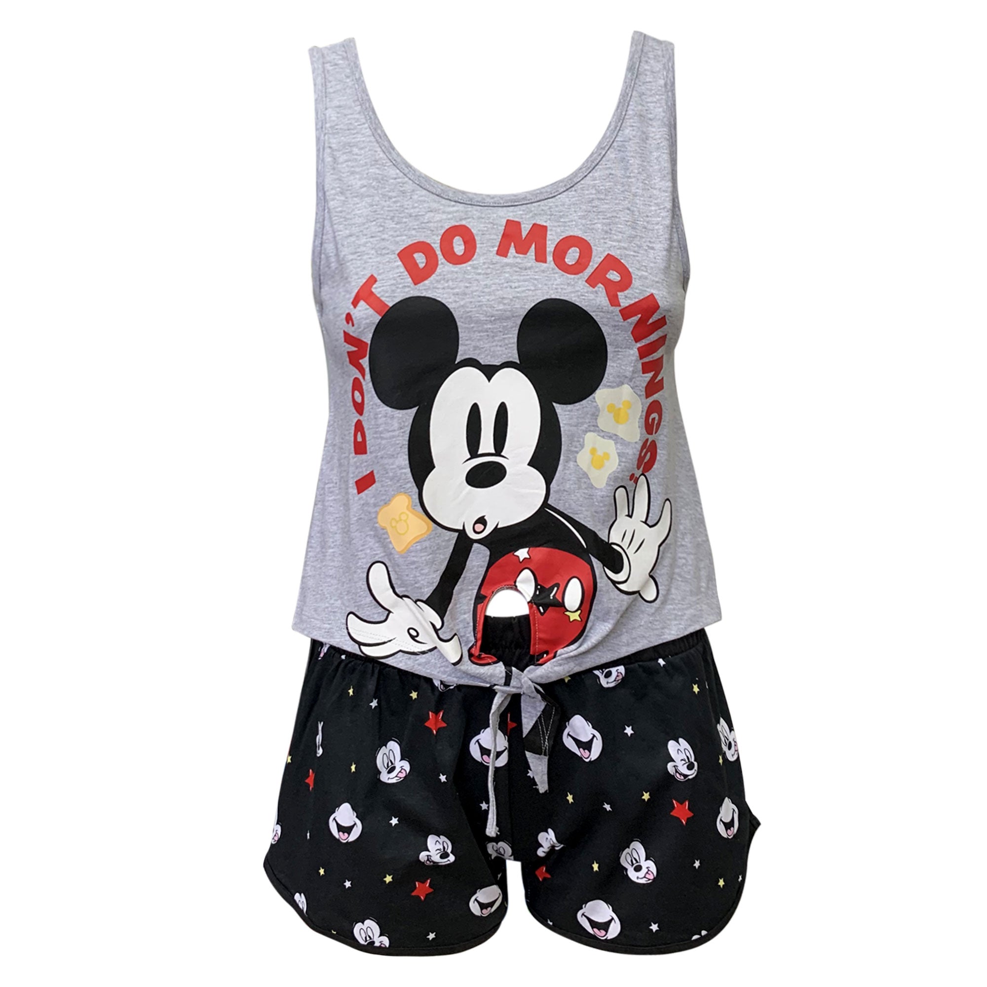 Pigiama corto donna Disney Mickey Mouse canotta e short in cotone estivo 6185
