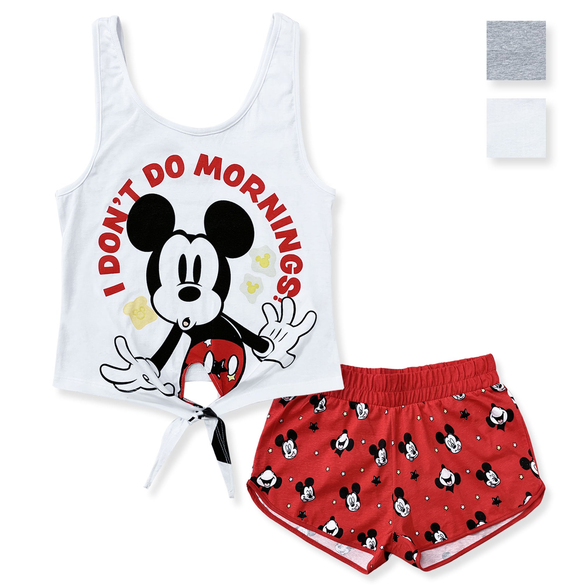 Pigiama corto donna Disney Mickey Mouse canotta e short in cotone estivo 6185