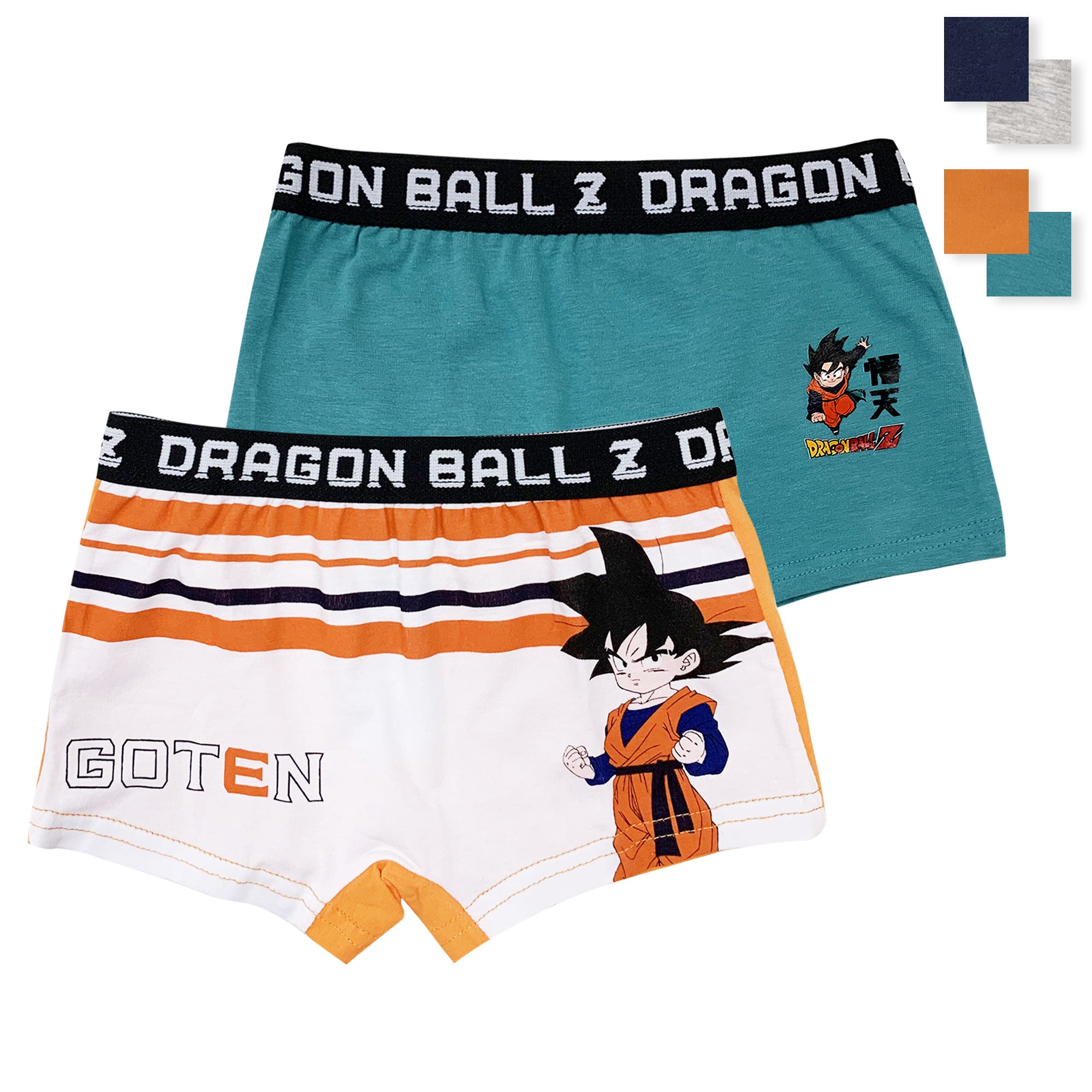 Boxer Dragon Ball Z 2 pezzi ufficiale bambino shorties mutandine intimo 6189