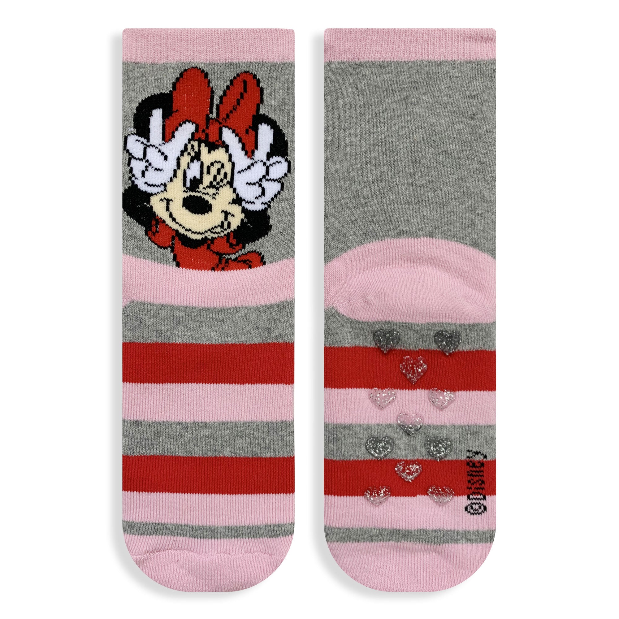 Calzini antiscivolo bambina Disney Minnie Mouse in spugna cotone invernale 6219