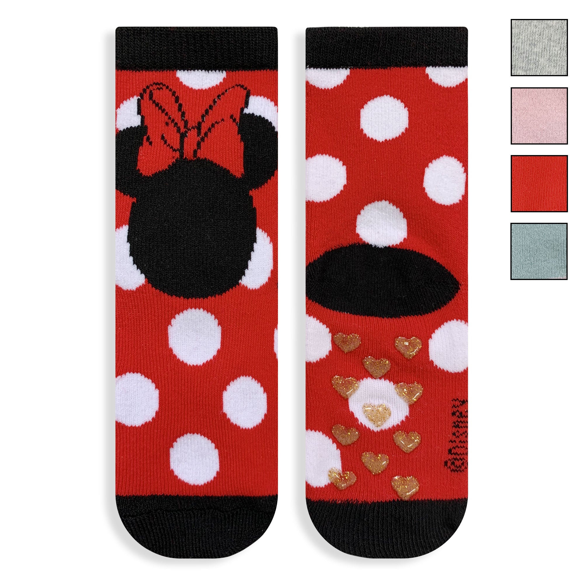 Calzini antiscivolo bambina Disney Minnie Mouse in spugna cotone invernale 6219