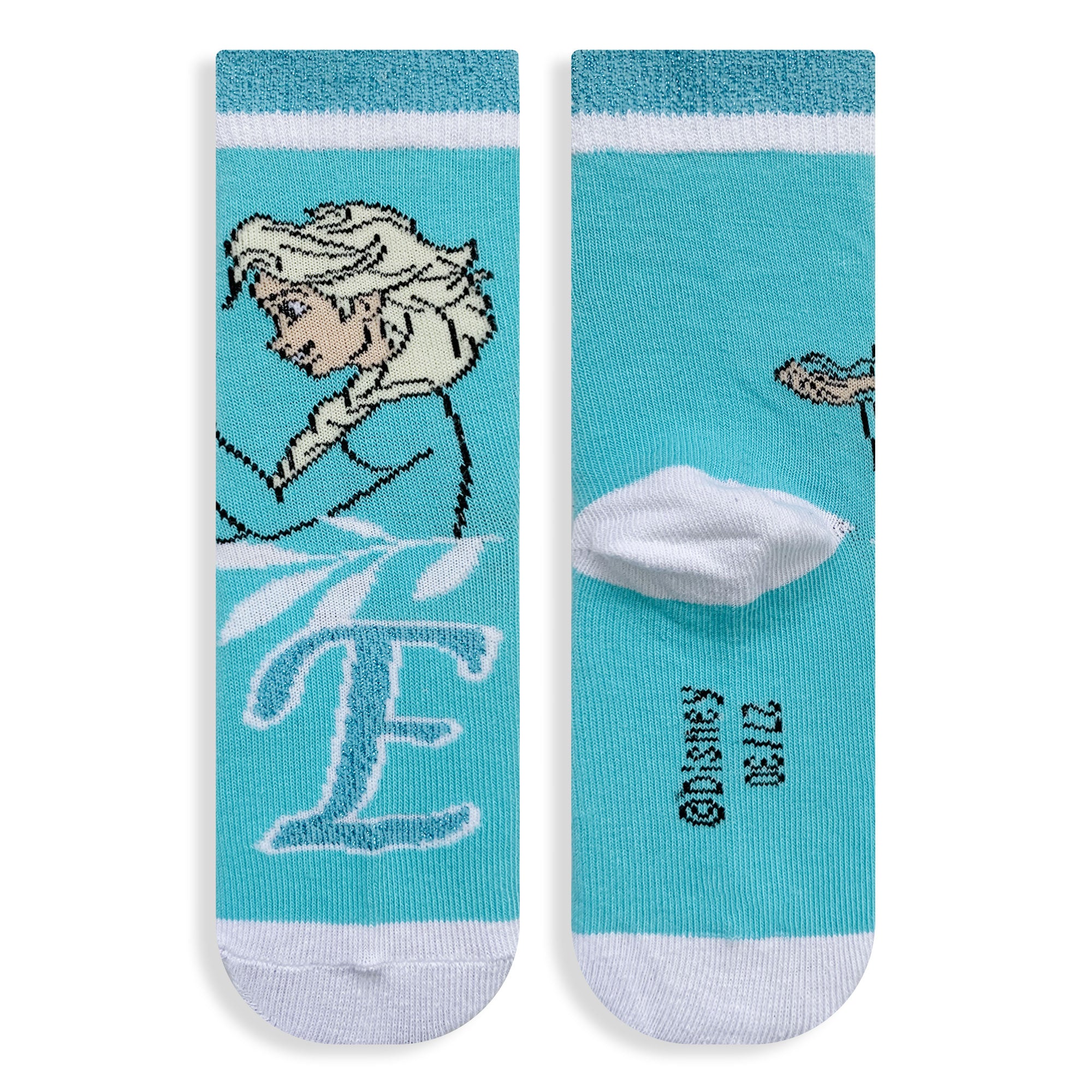 Calzini bambina Disney Frozen Elsa set 3 paia in cotone 6222