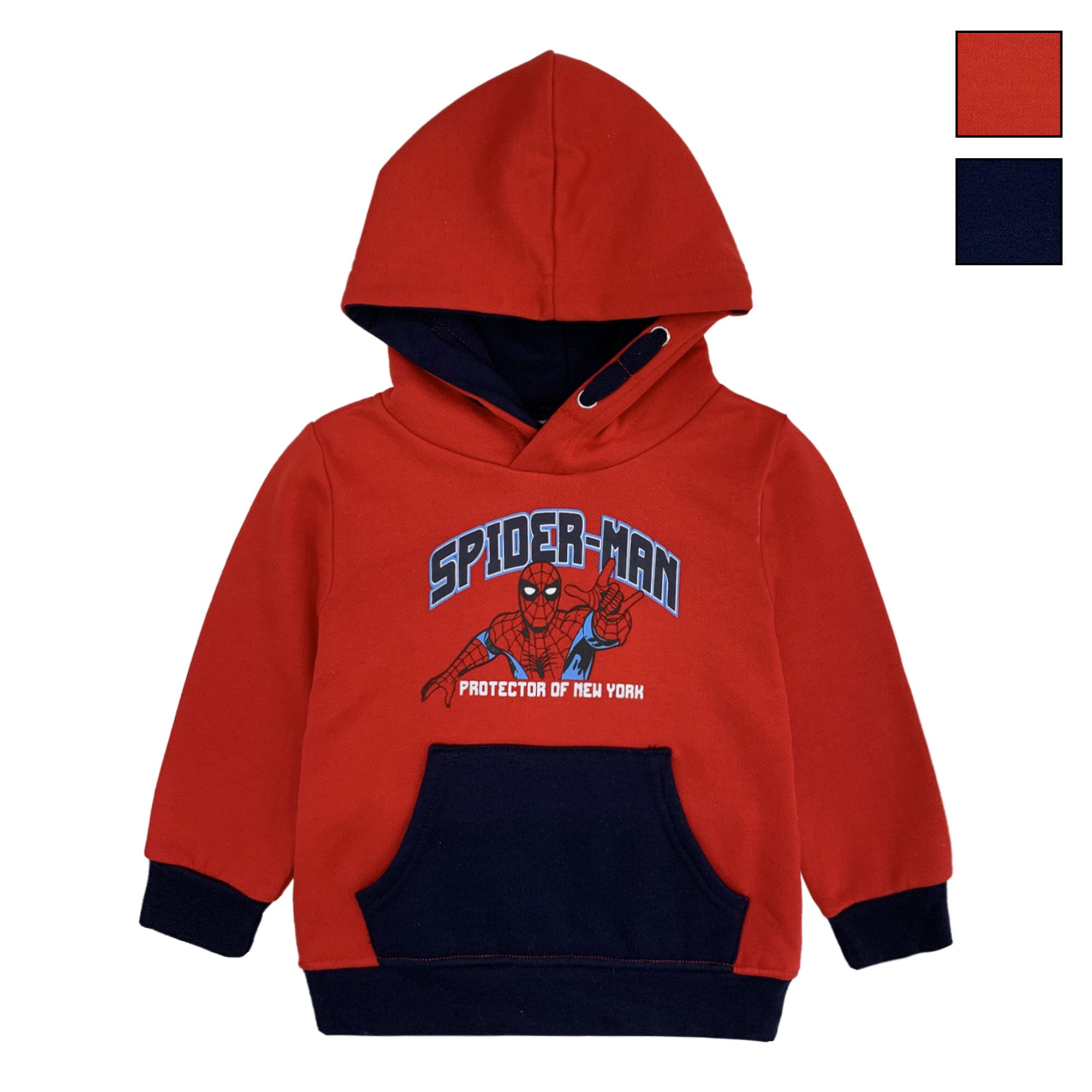 Felpa Marvel Spiderman per bambino con cappuccio a maniche lunghe bimbo 6228