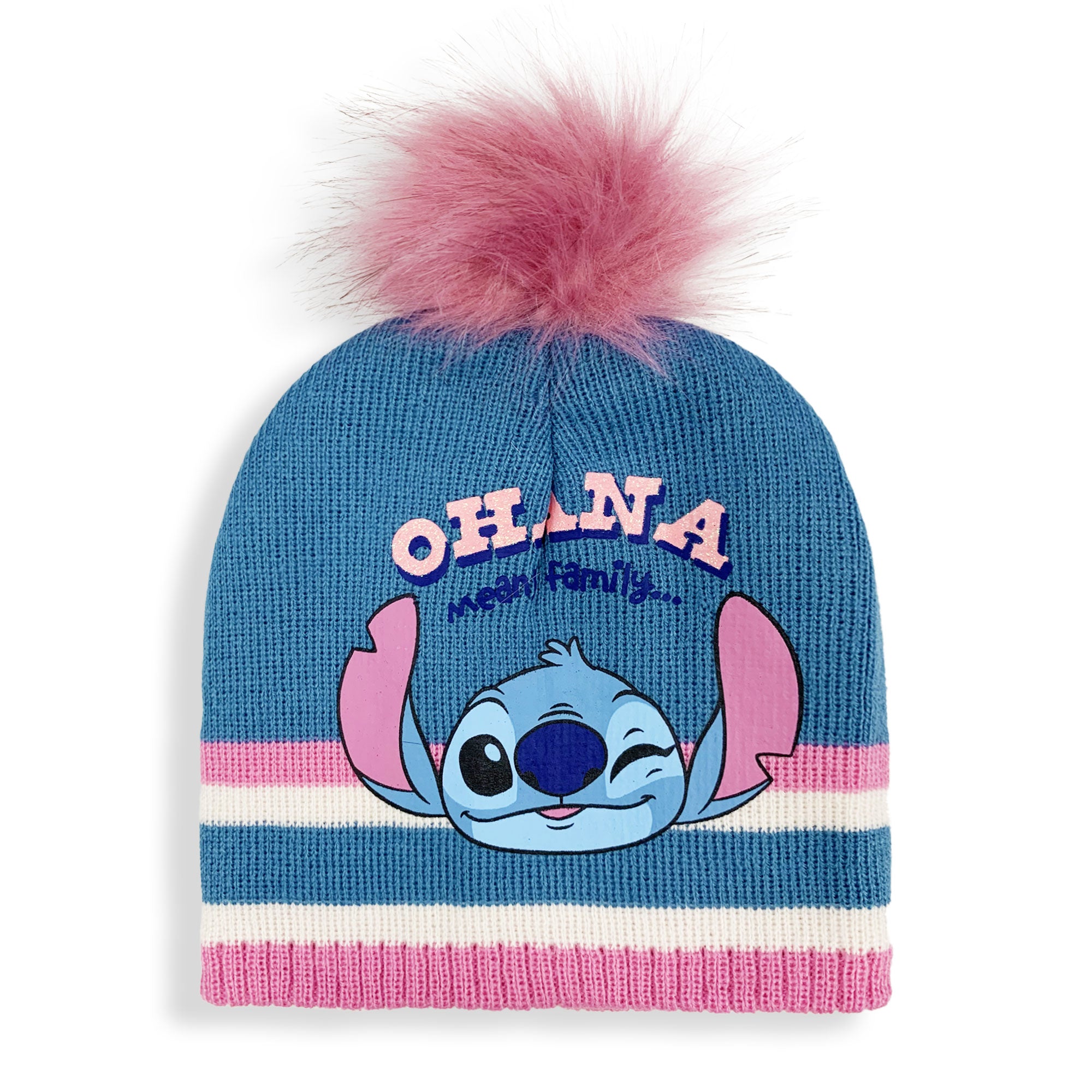 Cappello Disney Lilo e Stitch per bambina invernale cappellino con pon pon 6232