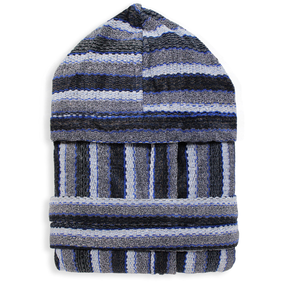 Sommaruga Herren-Bademantel aus Chenille-Velours-Frottee mit Kapuze 6235