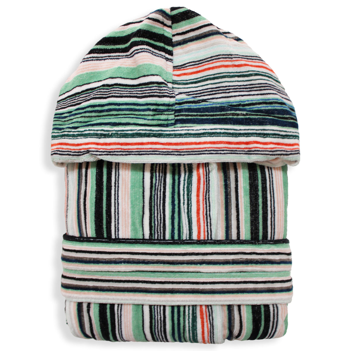 Sommaruga Herren-Bademantel aus Chenille-Velours-Frottee mit Kapuze 6235