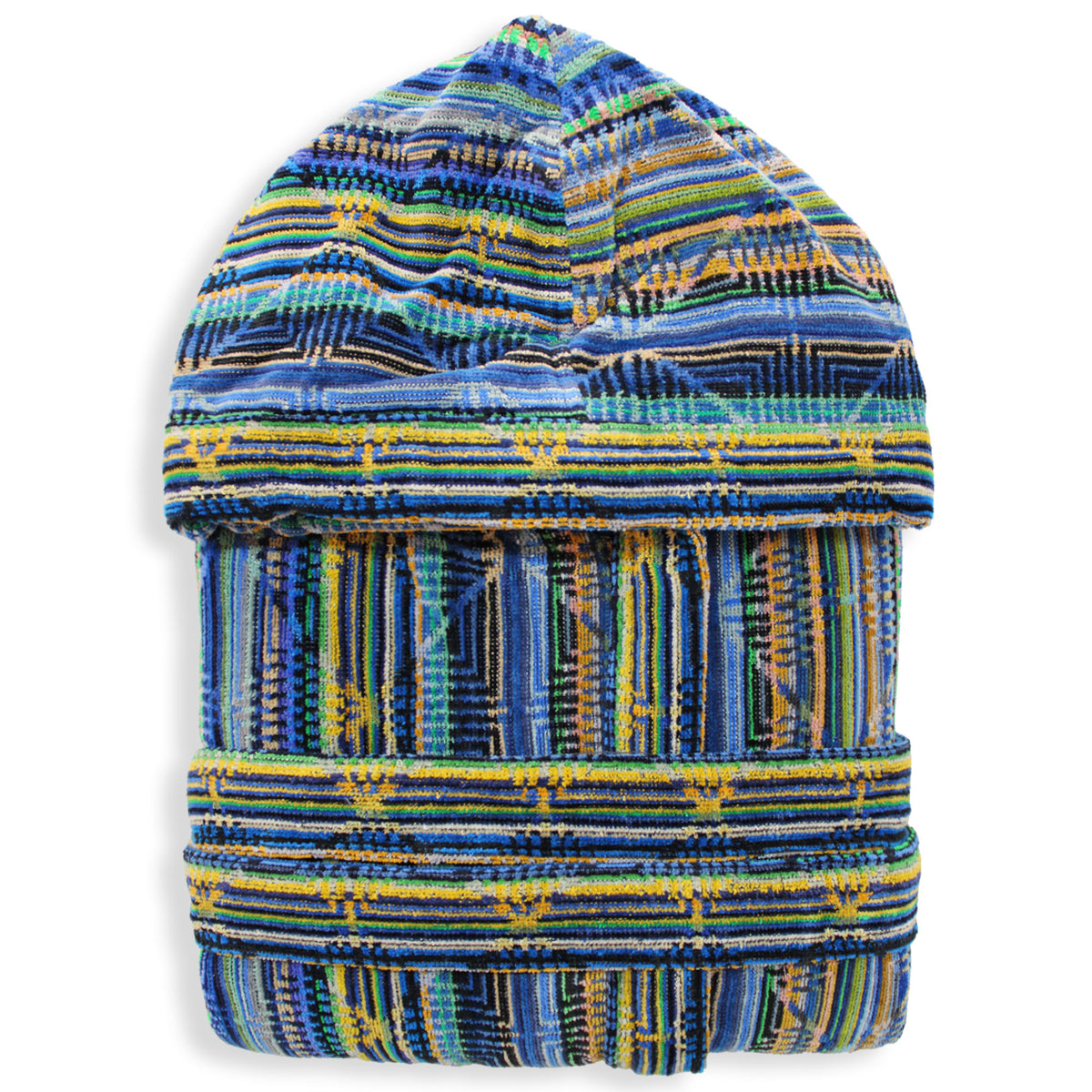 Sommaruga Herren-Bademantel aus Chenille-Velours-Frottee mit Kapuze 6235