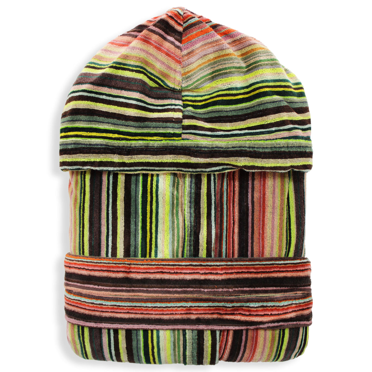 Sommaruga Herren-Bademantel aus Chenille-Velours-Frottee mit Kapuze 6235