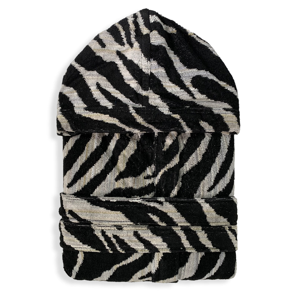Sommaruga Herren-Bademantel aus Chenille-Velours-Frottee mit Kapuze 6235