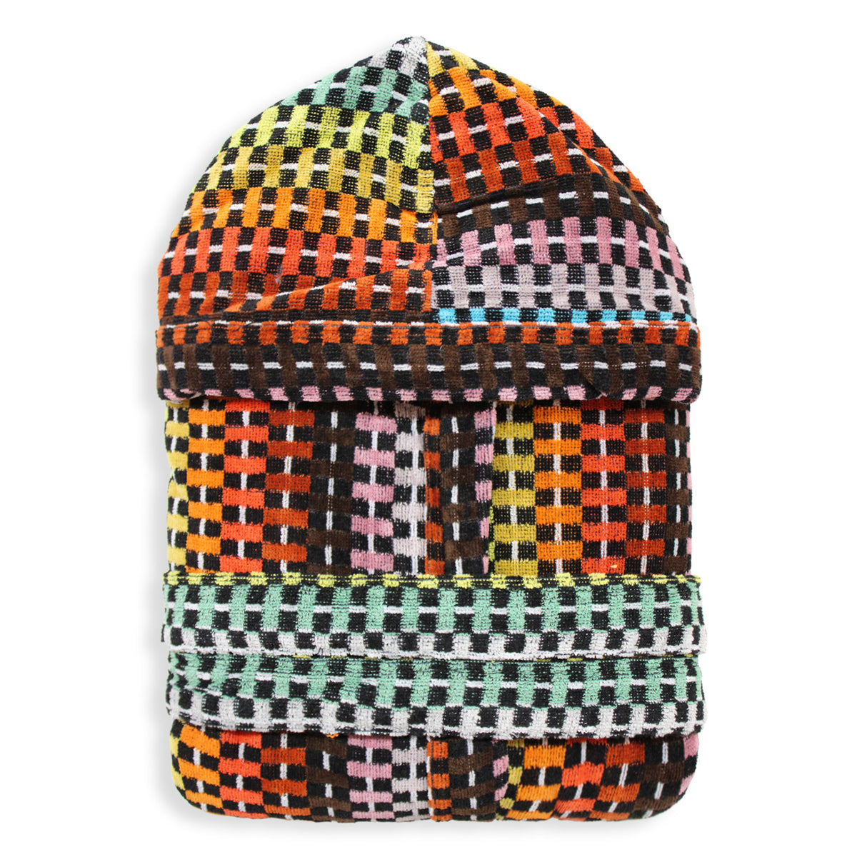 Sommaruga Herren-Bademantel aus Chenille-Velours-Frottee mit Kapuze 6235
