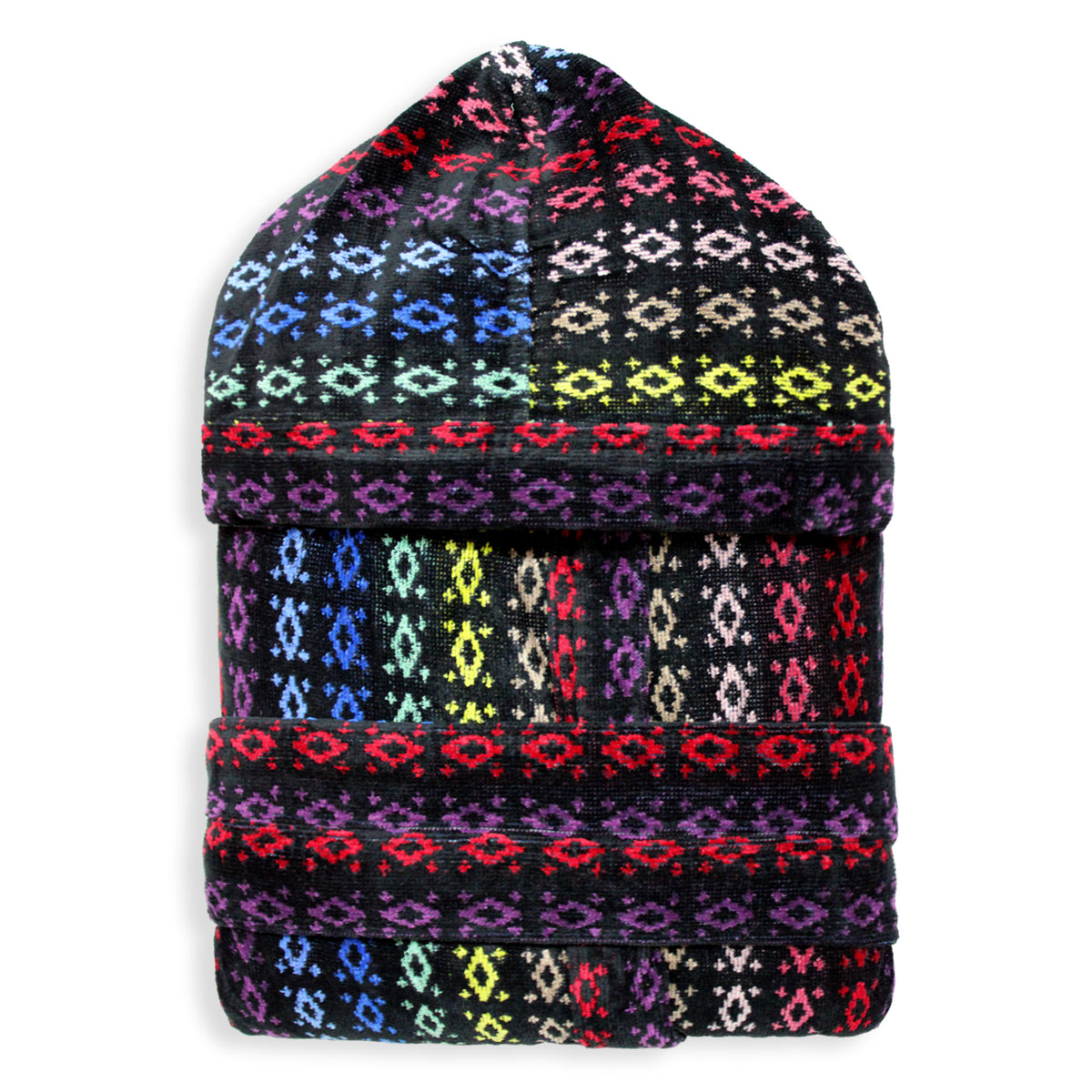Sommaruga Herren-Bademantel aus Chenille-Velours-Frottee mit Kapuze 6235