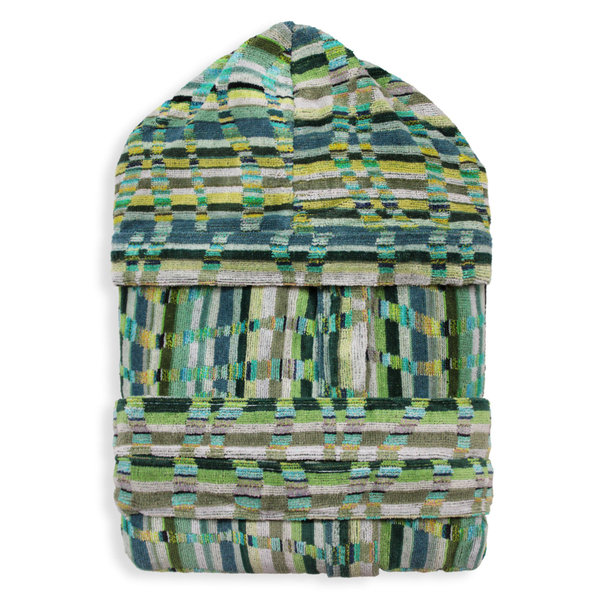 Sommaruga Herren-Bademantel aus Chenille-Velours-Frottee mit Kapuze 6235
