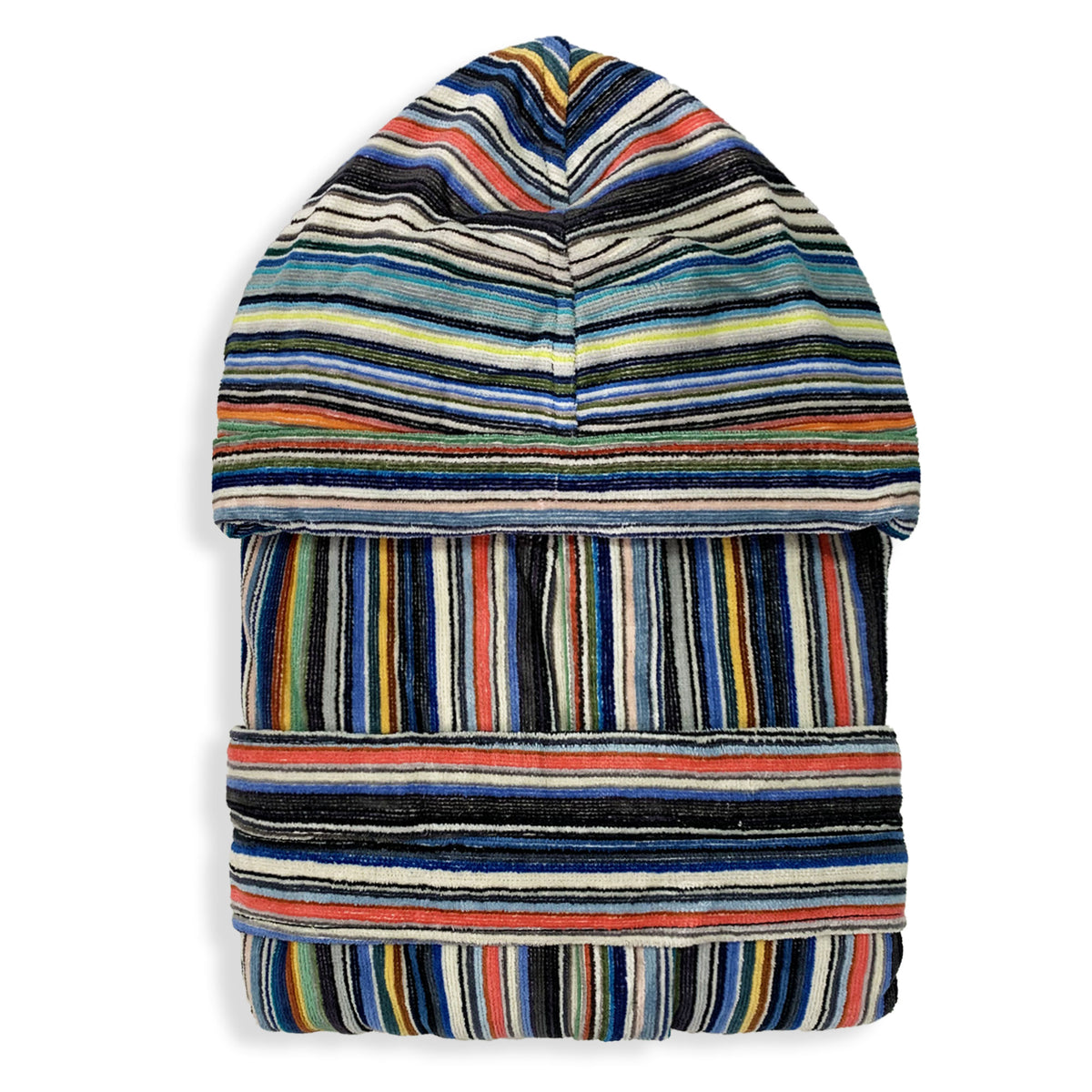 Sommaruga Herren-Bademantel aus Chenille-Velours-Frottee mit Kapuze 6235