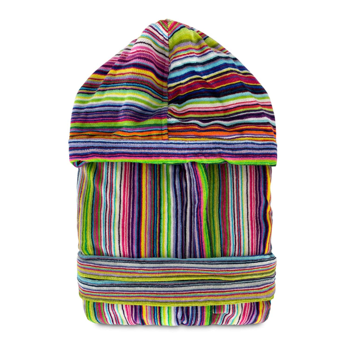 Sommaruga Herren-Bademantel aus Chenille-Velours-Frottee mit Kapuze 6235