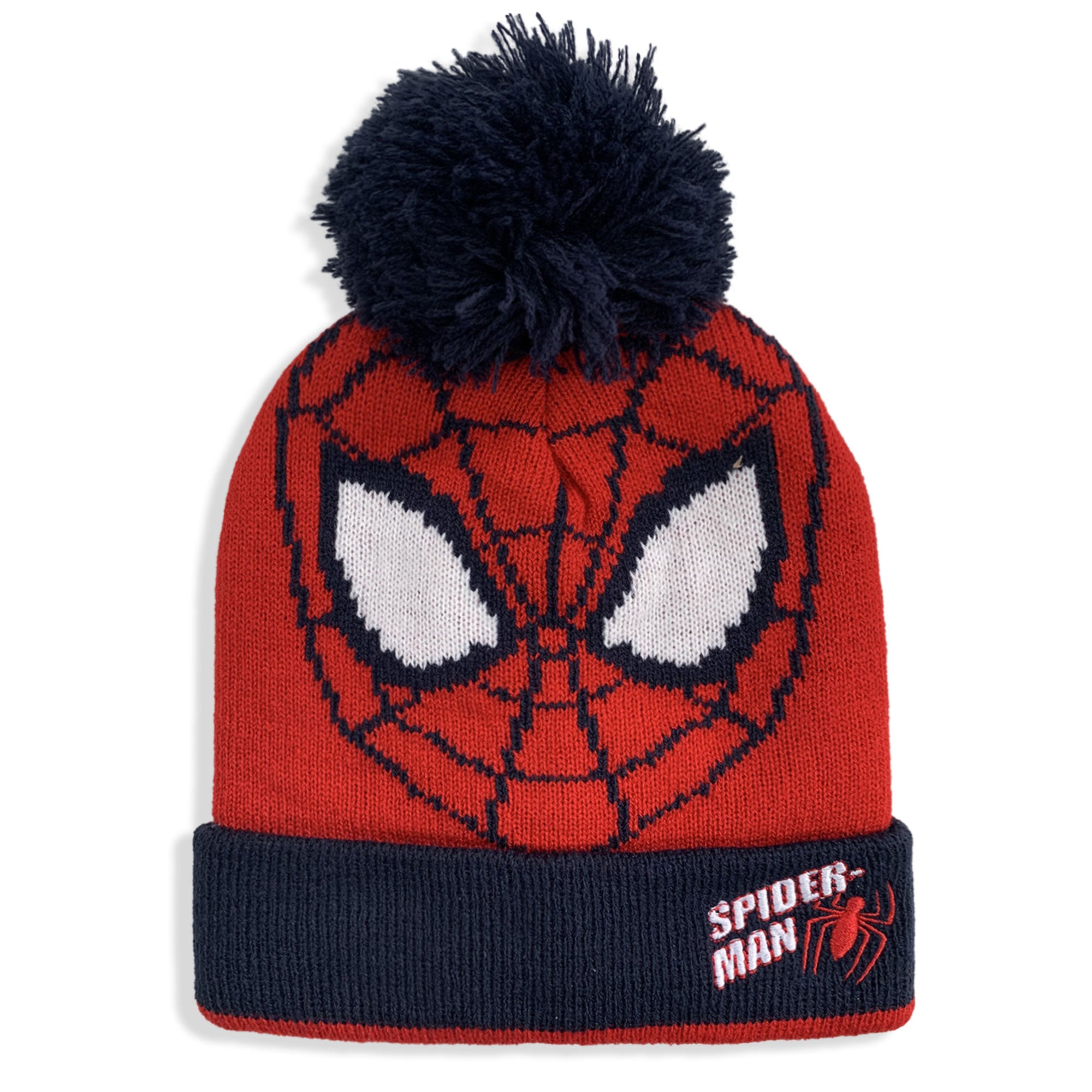 Cappello con pon pon Marvel Spiderman bambino invernale cappellino bimbo 6262