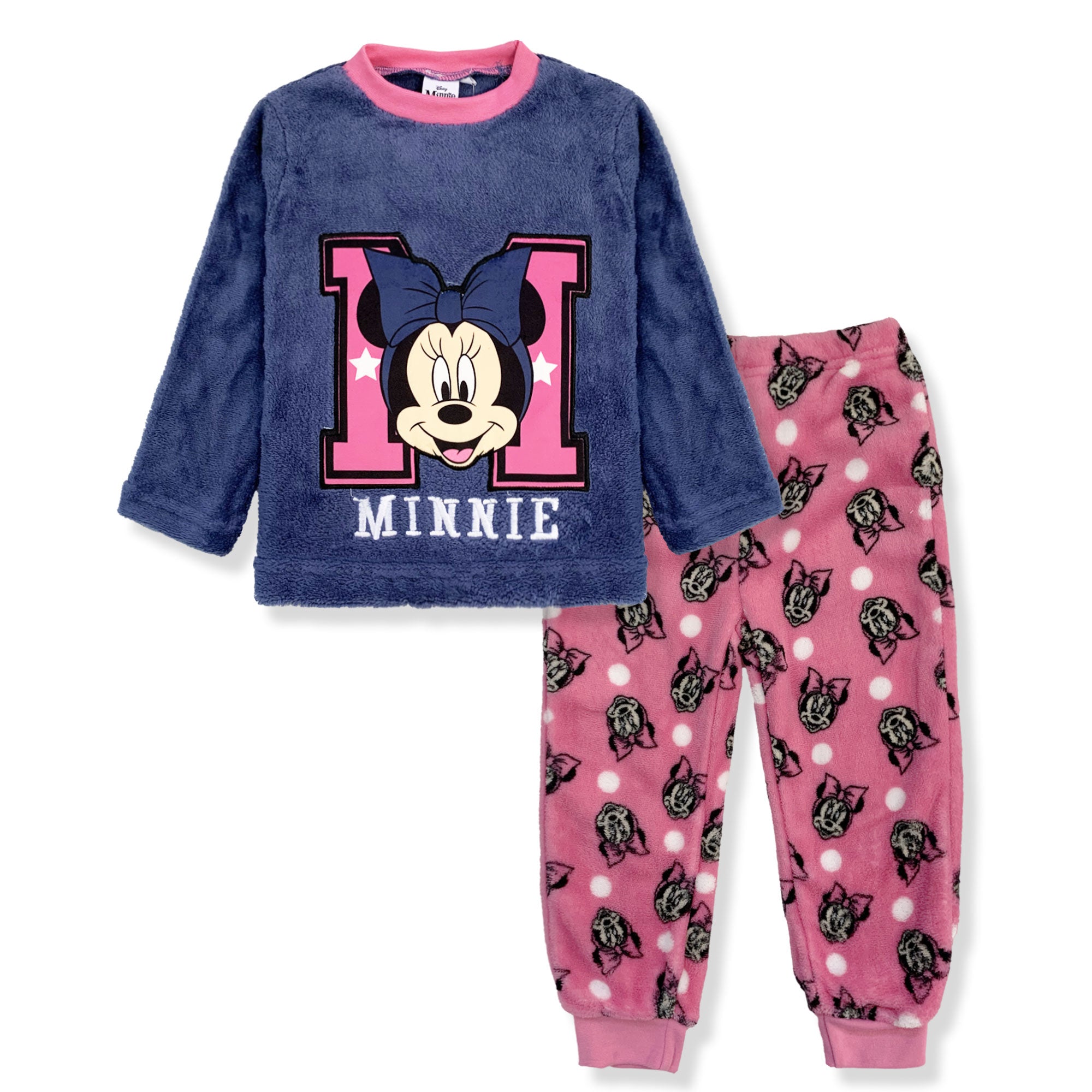 Pigiama per bambina Disney Minnie Mouse in pile invernale 6268