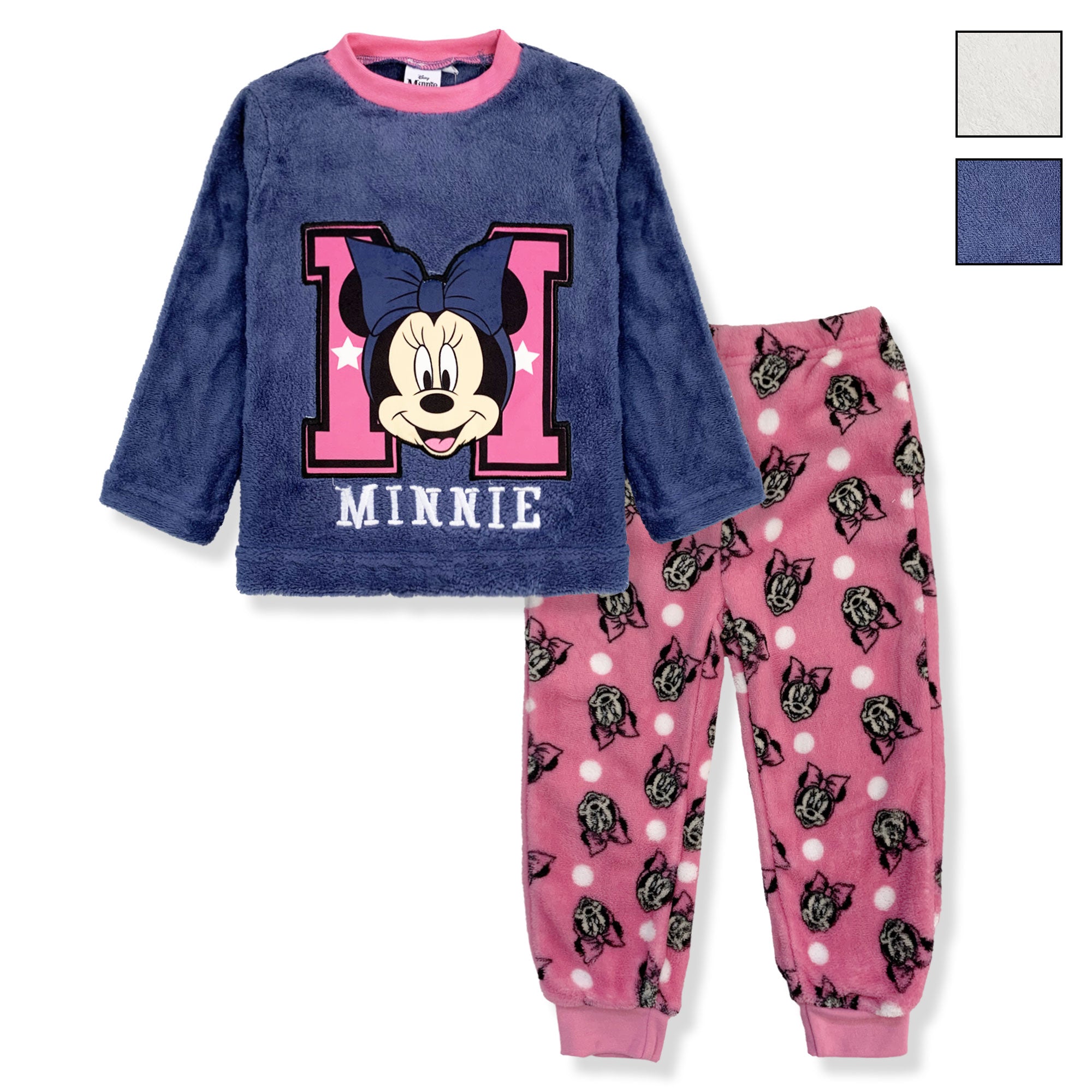 Pigiama per bambina Disney Minnie Mouse in pile invernale 6268