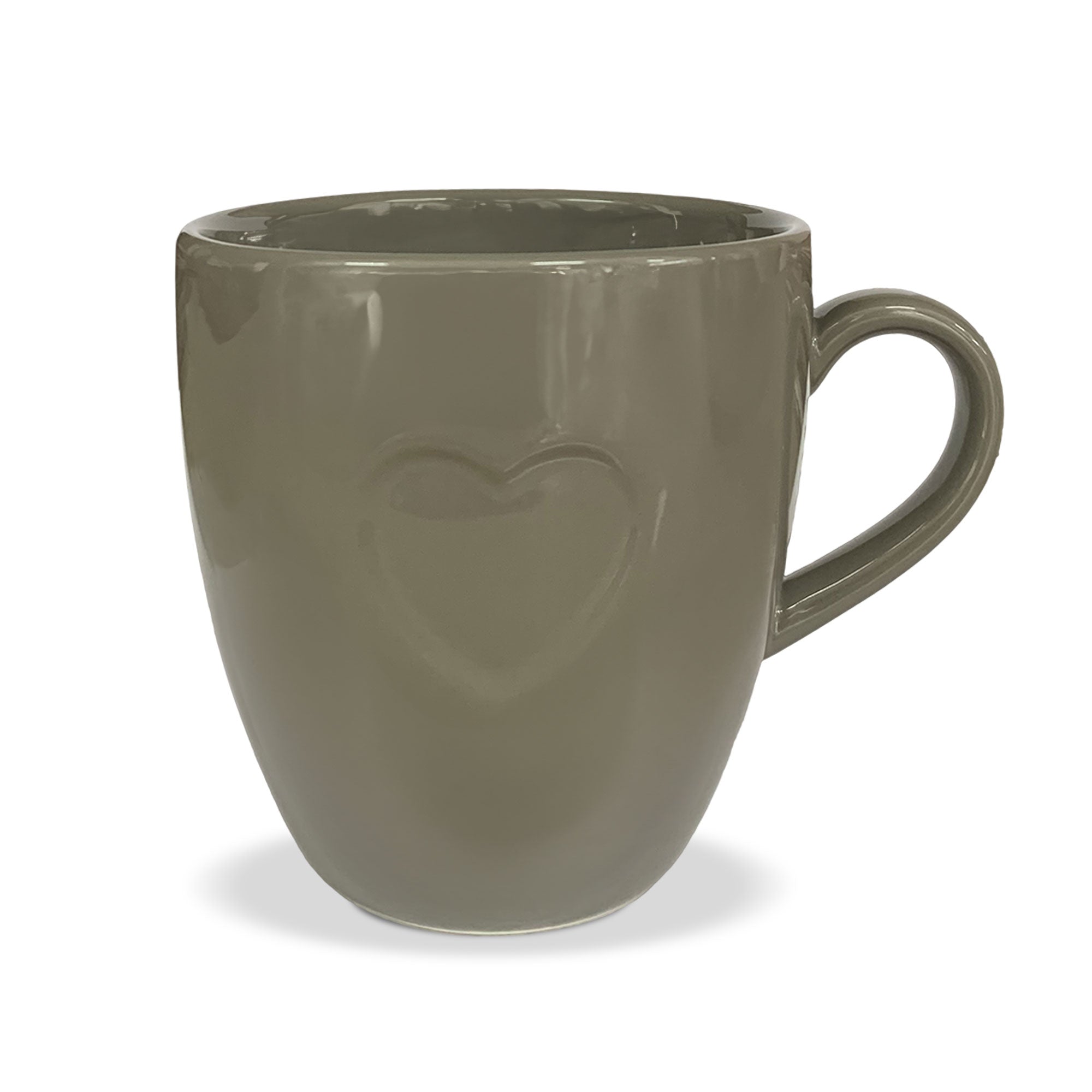 Tazza cuore Nuvole di Stoffa Mug con manico in ceramica 350ml Shabby Chic 6342