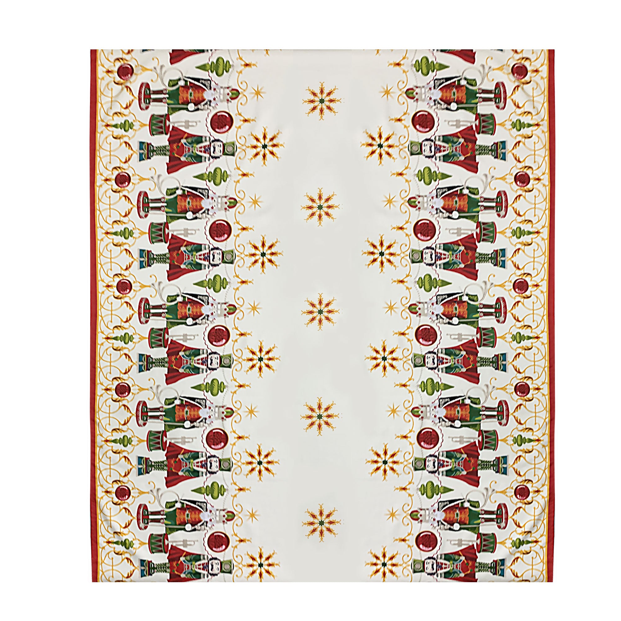 Tovaglia Natalizia in rasatello stampata Preziosa Home 24 posti Natale 6386