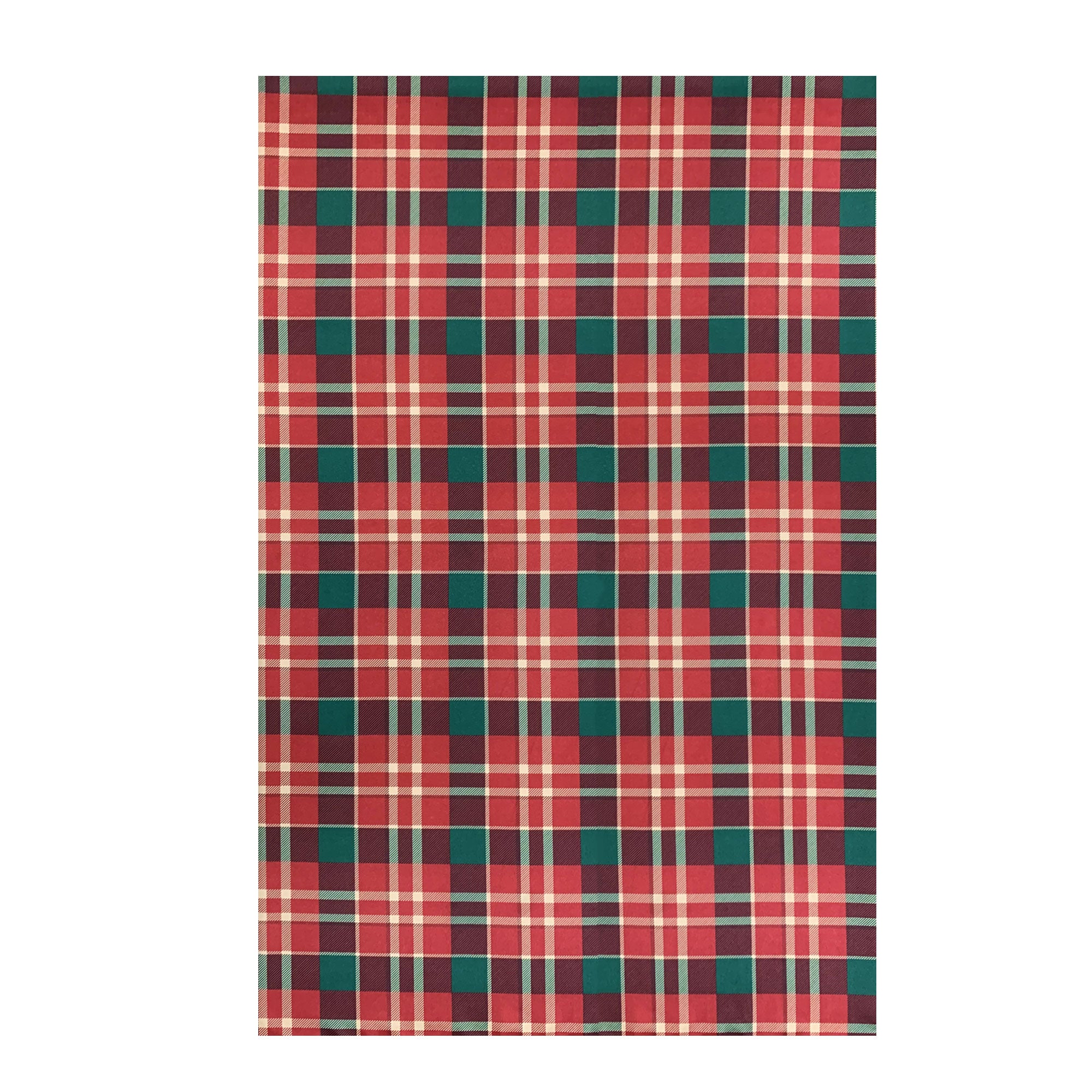 Tovaglia Natalizia no stiro Sommaruga Tartan 6 posti Tavola Natale 6395