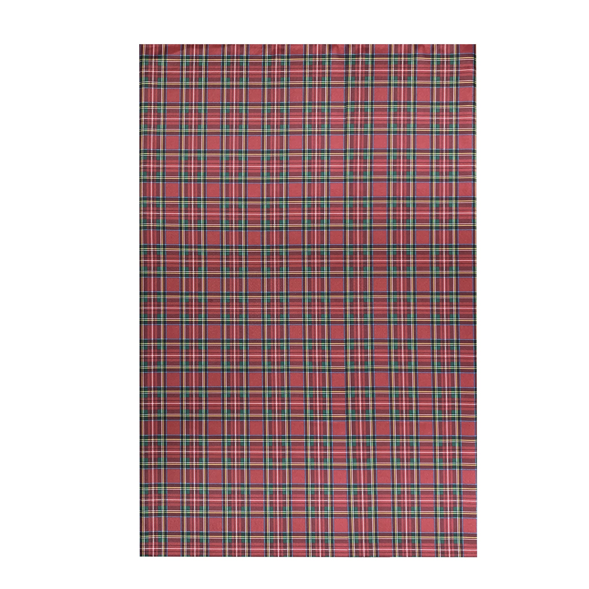 Tovaglia Natalizia no stiro Sommaruga Tartan 24 posti Tavola Natale 6415