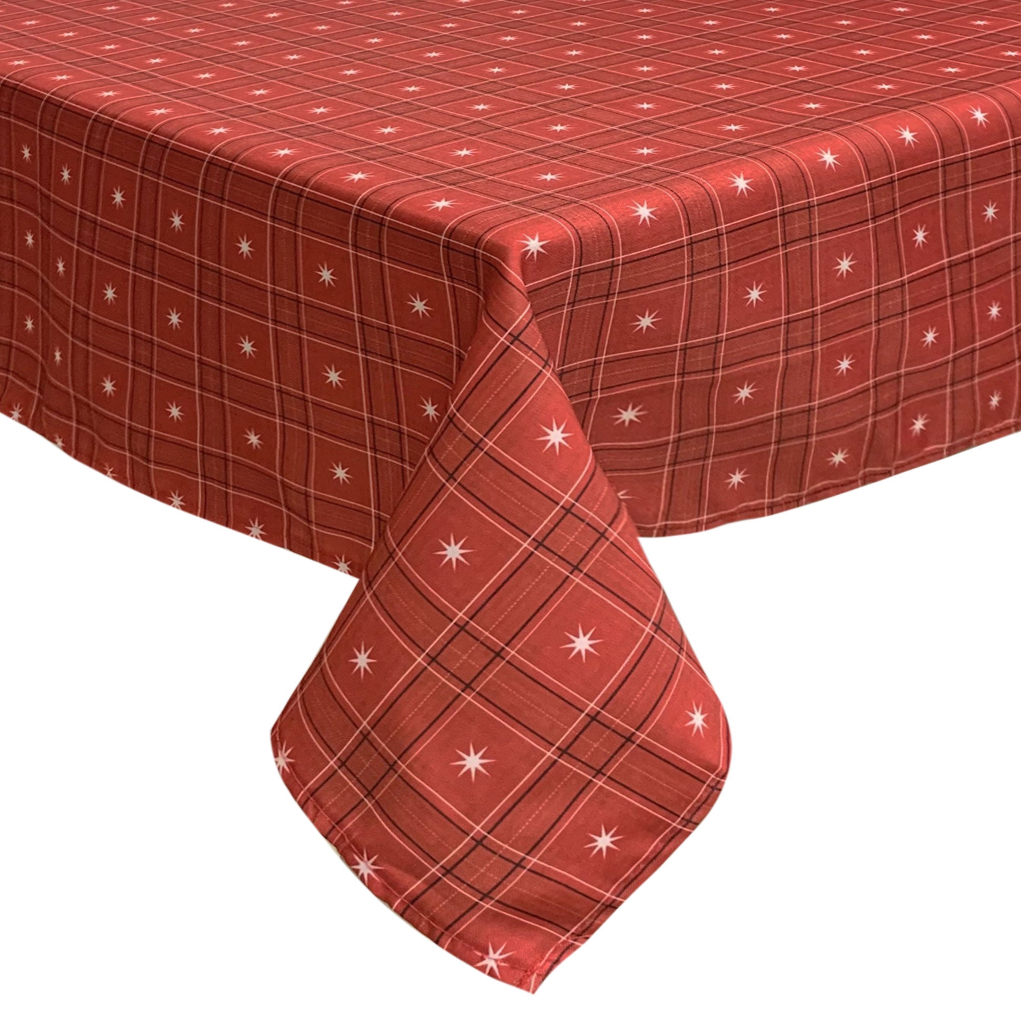 Tovaglia Natalizia no stiro Sommaruga Tartan 24 posti Tavola Natale 6418