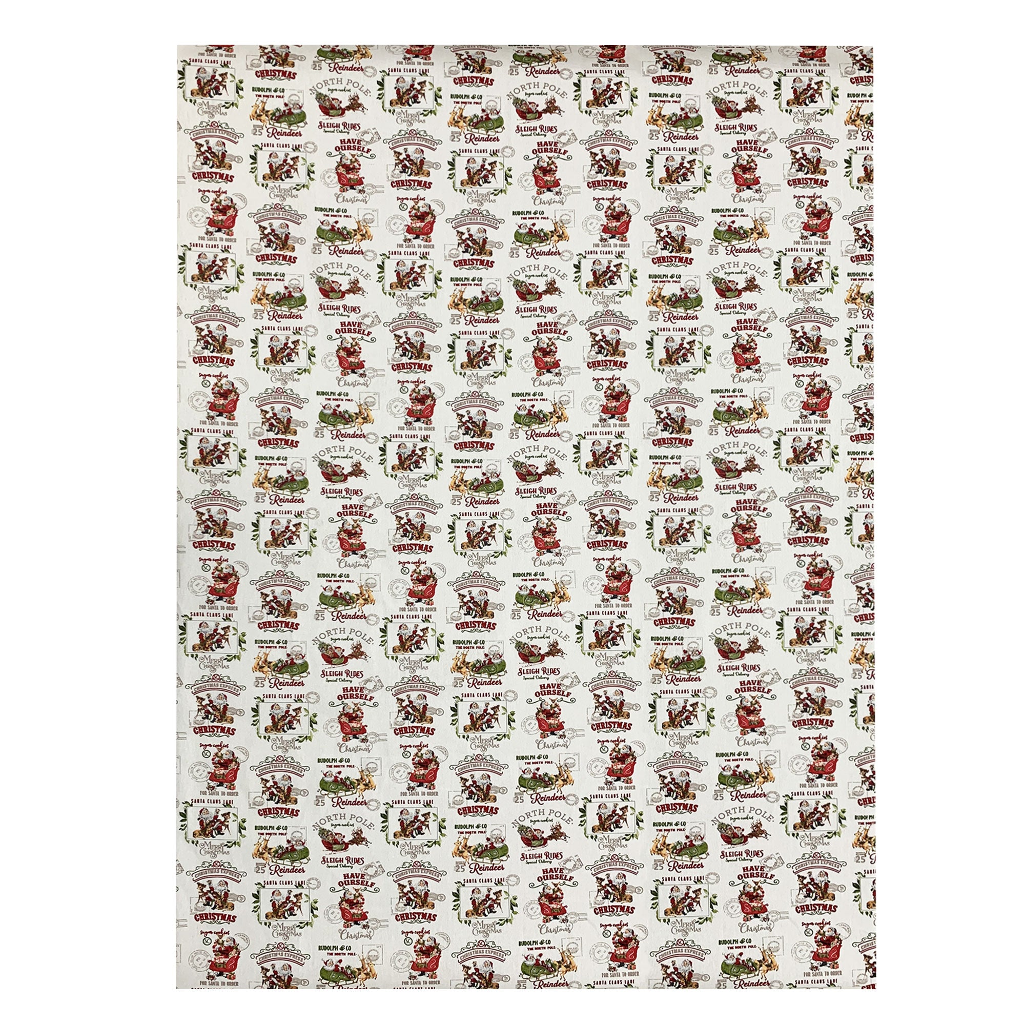 Tovaglia Natalizia panama stampata Preziosa Home 12 posti Natale Abete 6448