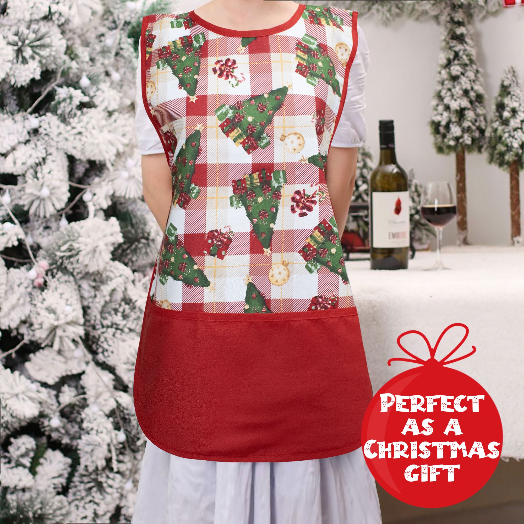 Grembiule da cucina Natalizio Casacca 100% Cotone Idea regalo Natale 6459