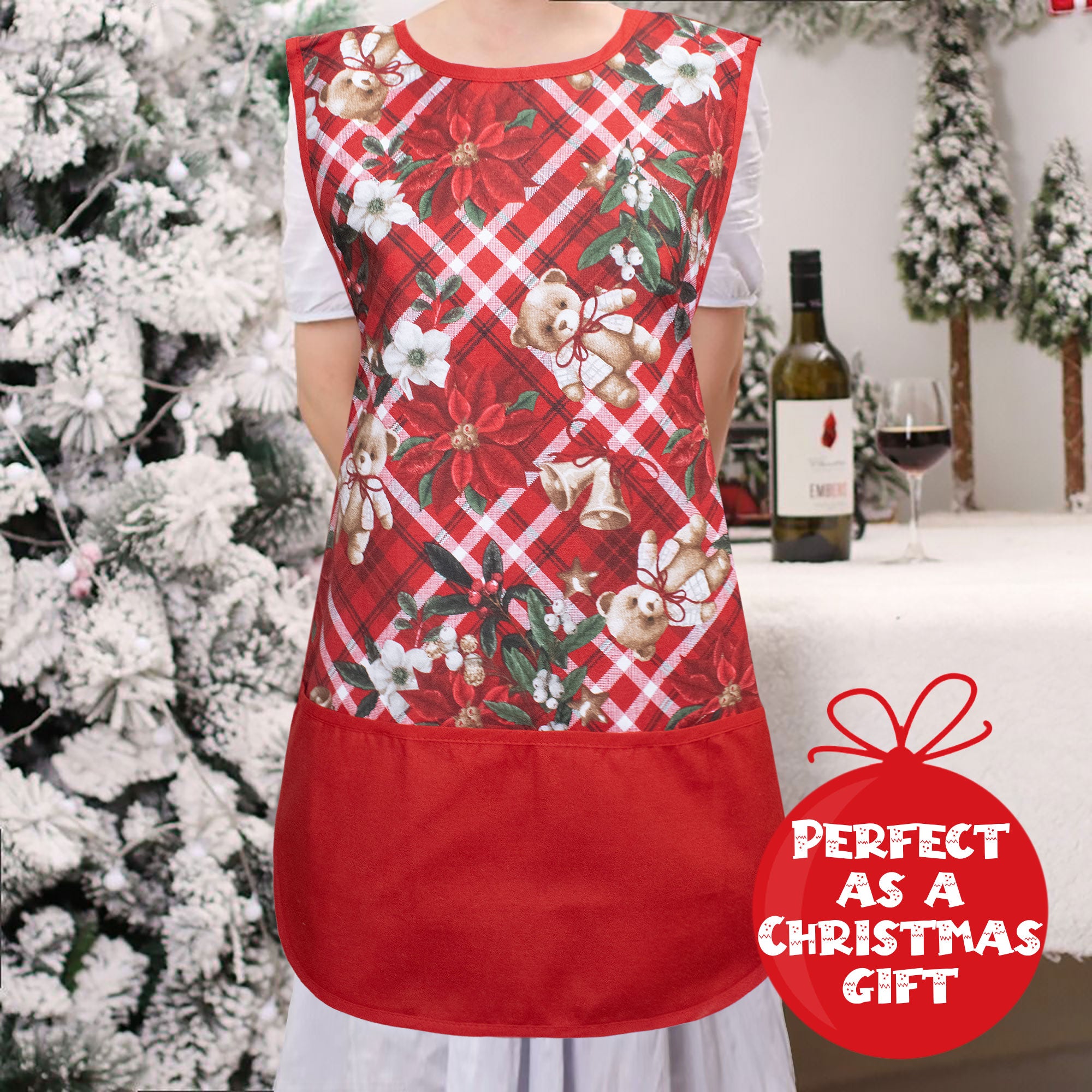 Grembiule da cucina Natalizio Casacca 100% Cotone Idea regalo Natale 6459