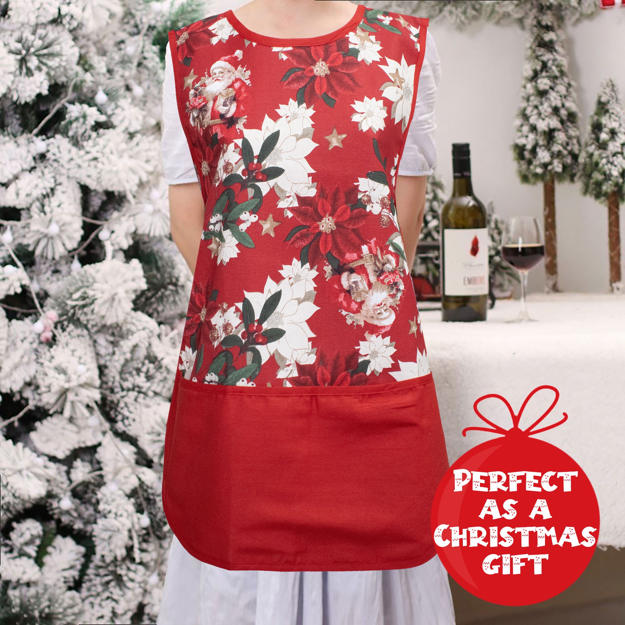 Grembiule da cucina Natalizio Casacca 100% Cotone Idea regalo Natale 6459