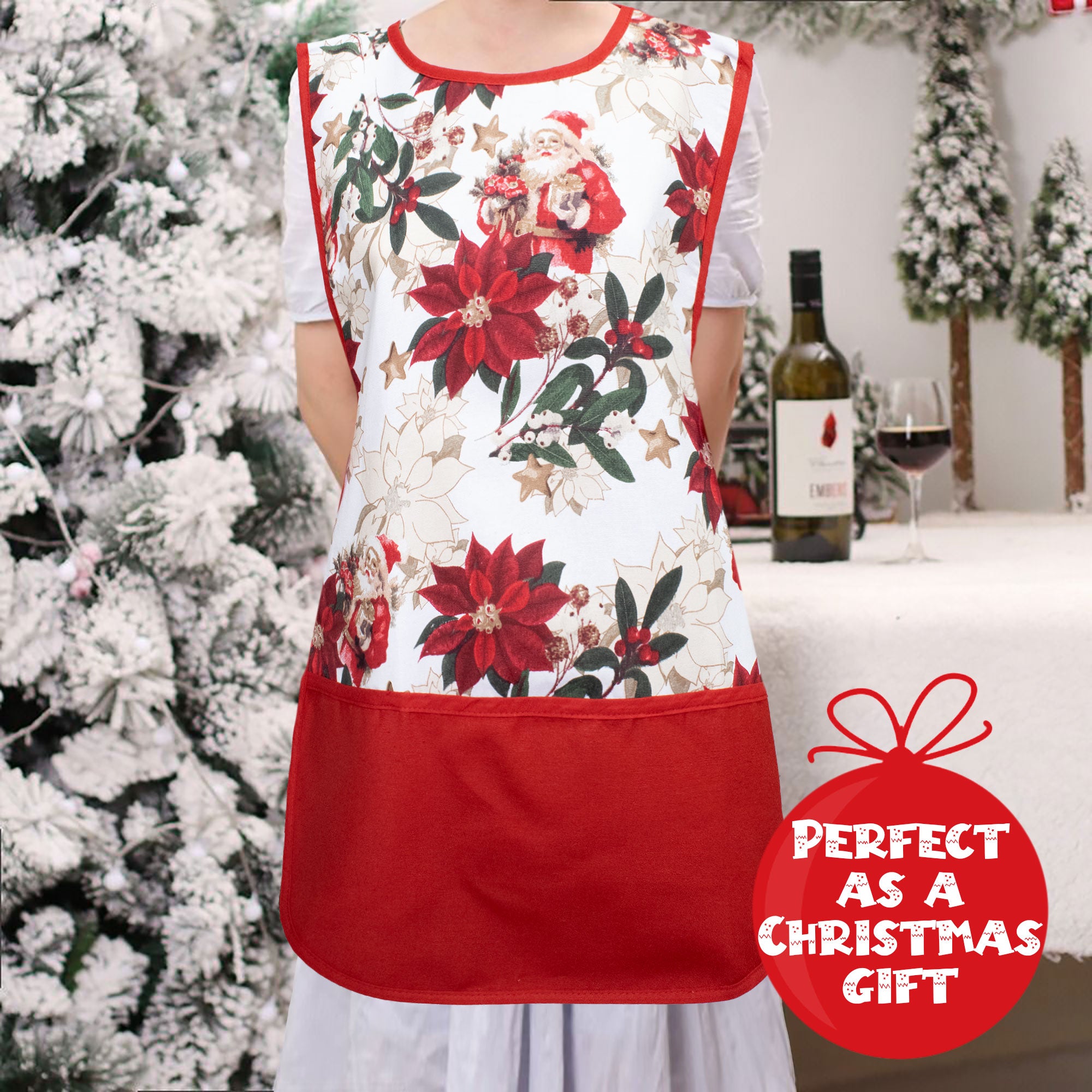 Grembiule da cucina Natalizio Casacca 100% Cotone Idea regalo Natale 6459