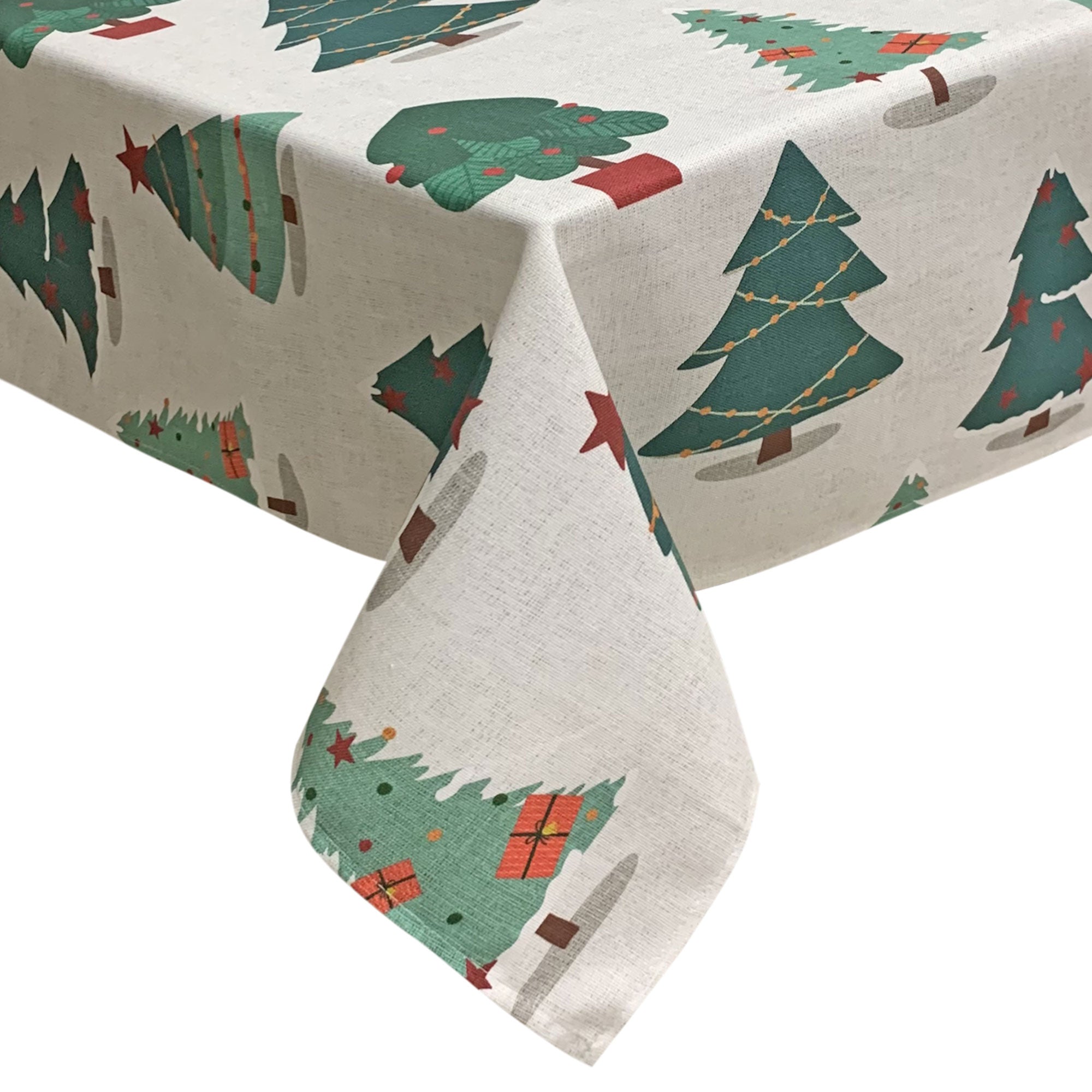 Copritavolo Natalizio Maestri Cotonieri Alberi Natale tovaglia 12 posti 6469