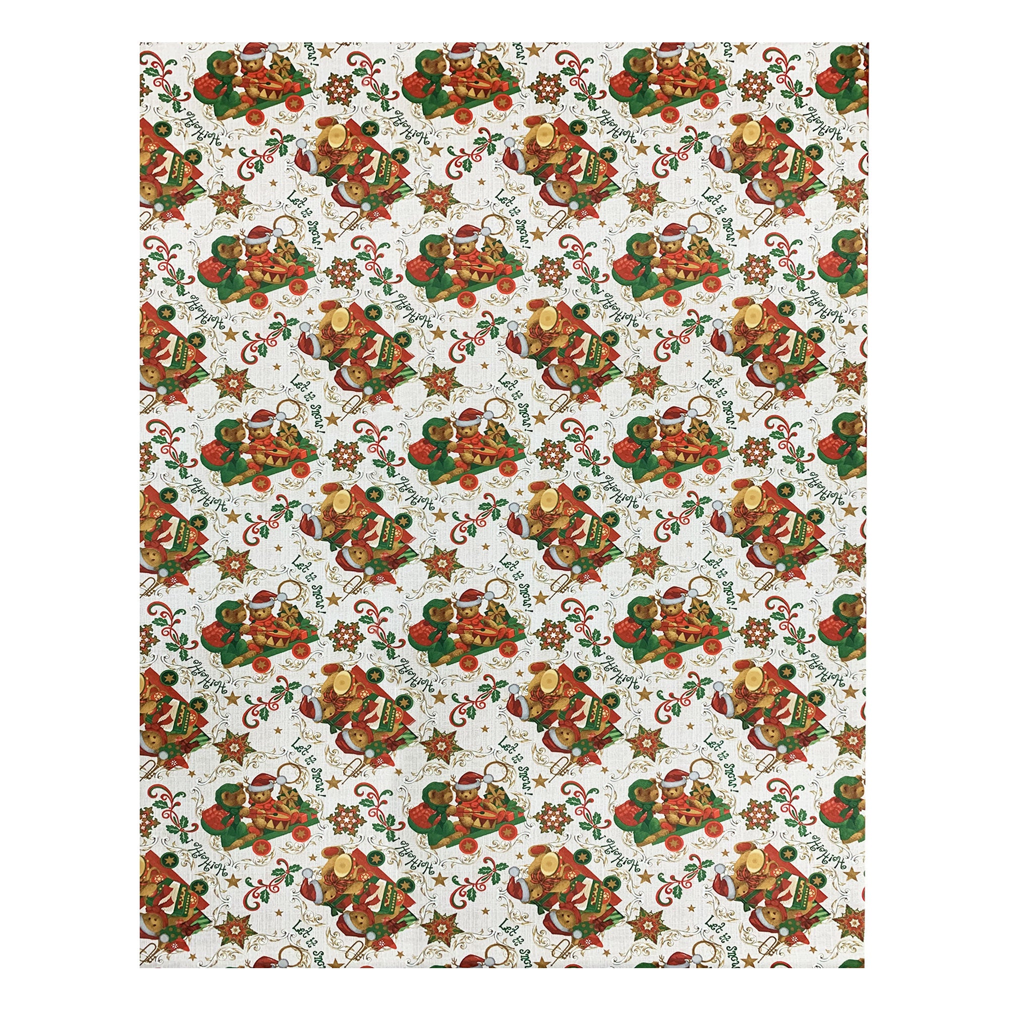 Tovaglia Natalizia antimacchia idrorepellente Preziosa Home 12 posti 6473